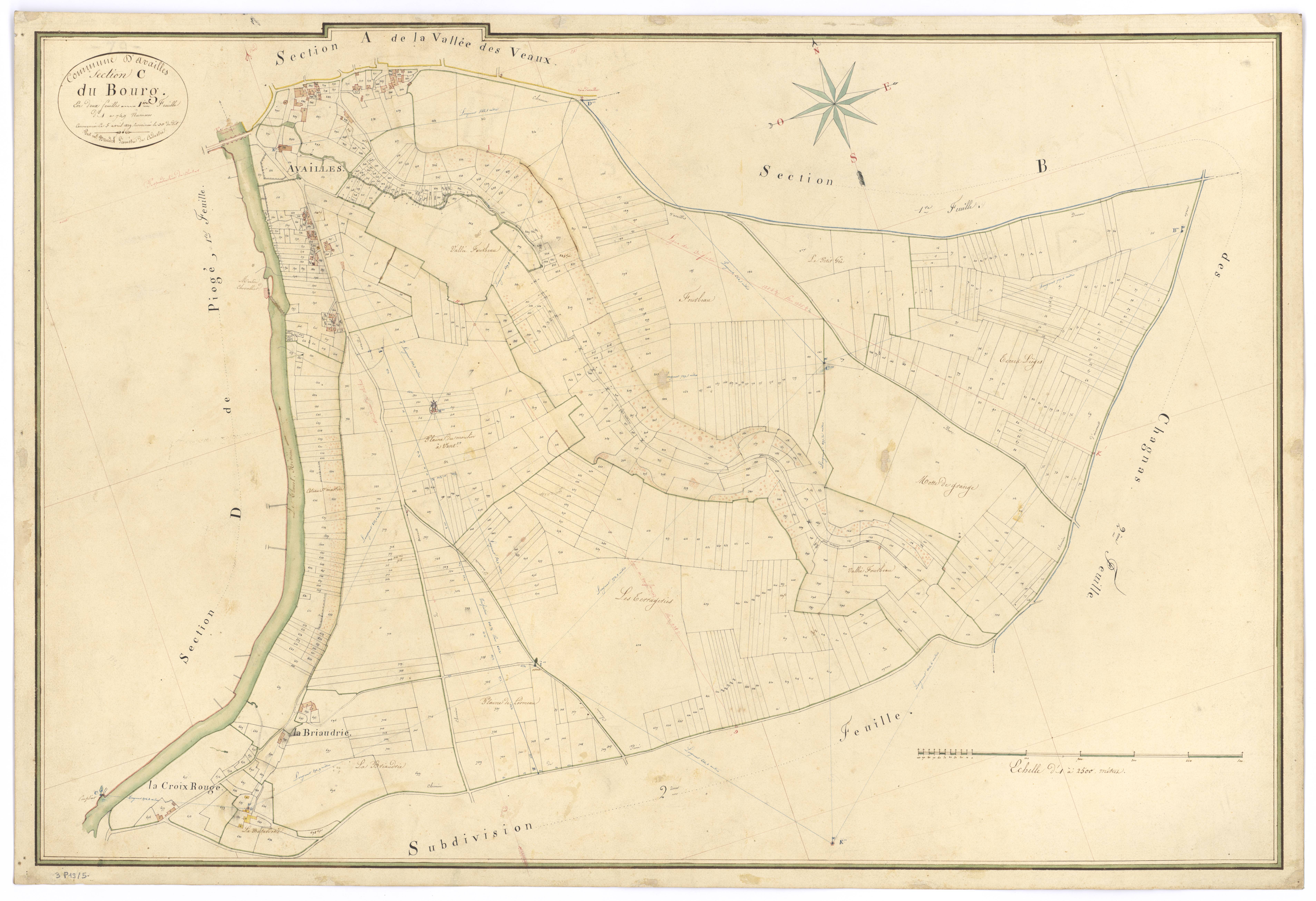 Availles-Thouarsais - FRAD079_CADASTRE_NAPOLEONIEN Section C1 dite du Bourg 