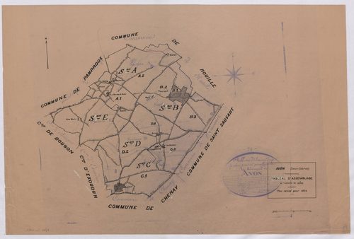 Avon - FRAD079_CADASTRE_RECENT Tableau d'assemblage (Feuille 3) 