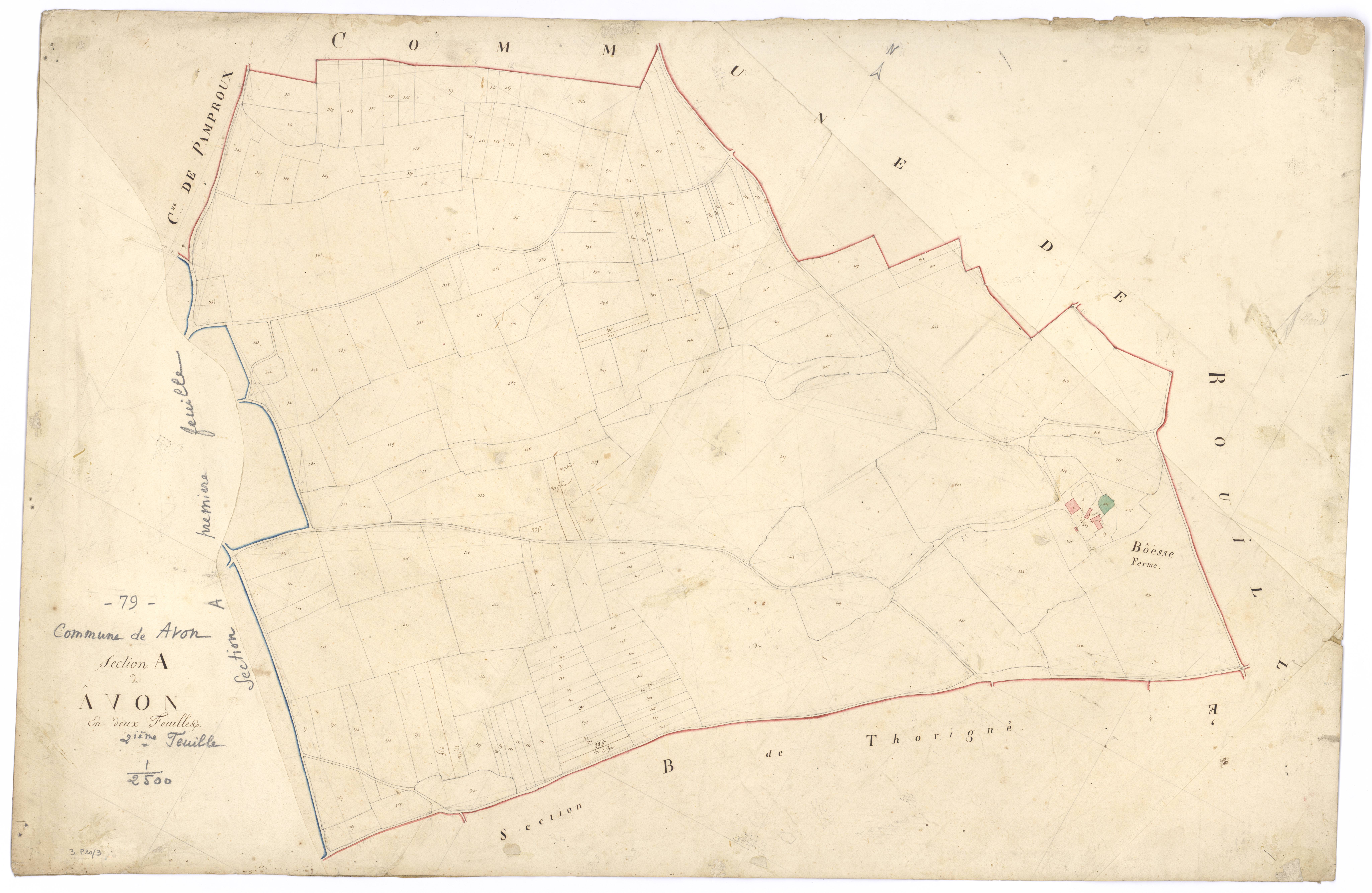 Avon - FRAD079_CADASTRE_NAPOLEONIEN Section A2 dite de Avon 
