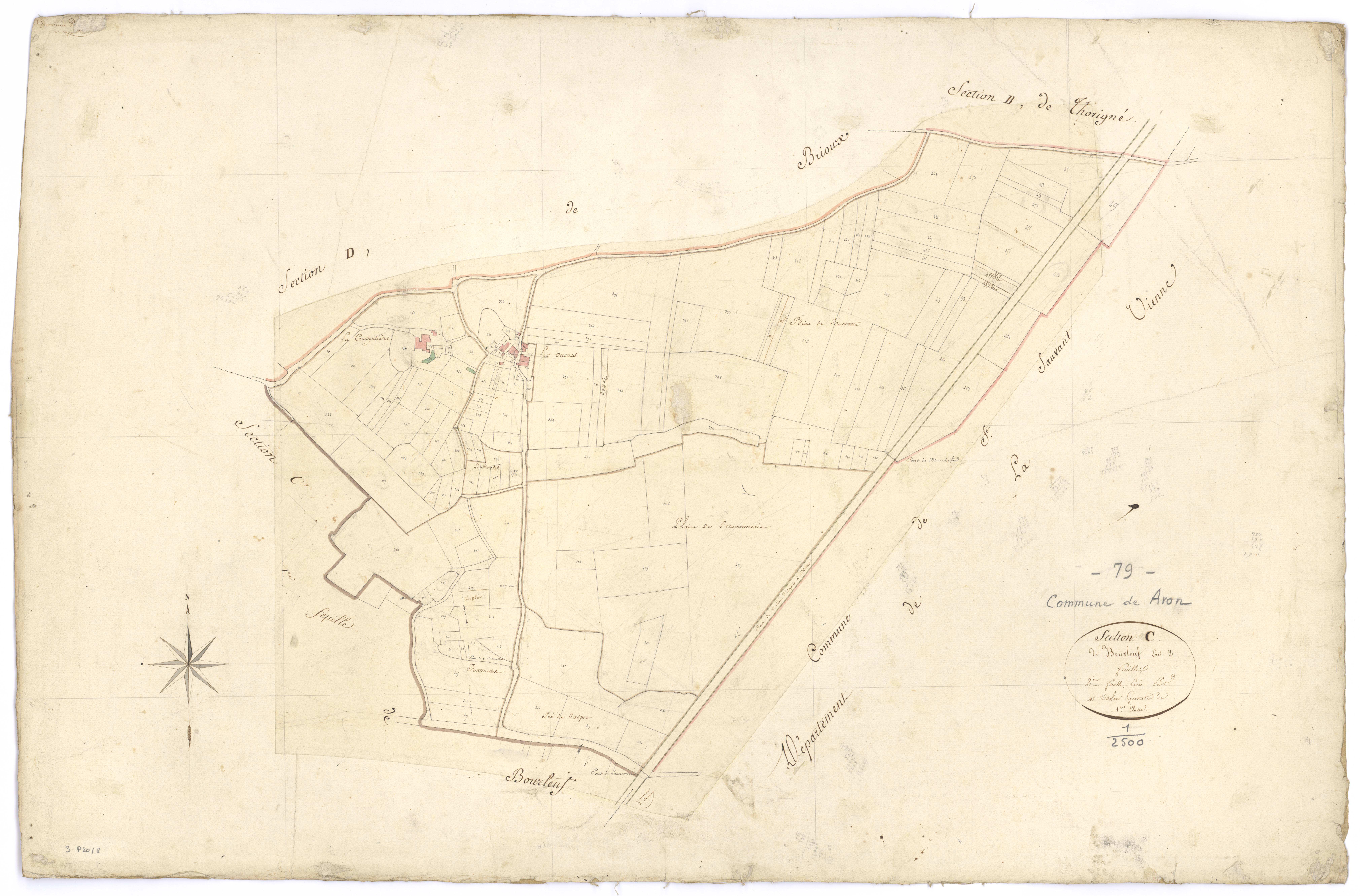 Avon - FRAD079_CADASTRE_NAPOLEONIEN Section C2 dite de Bourleuf 