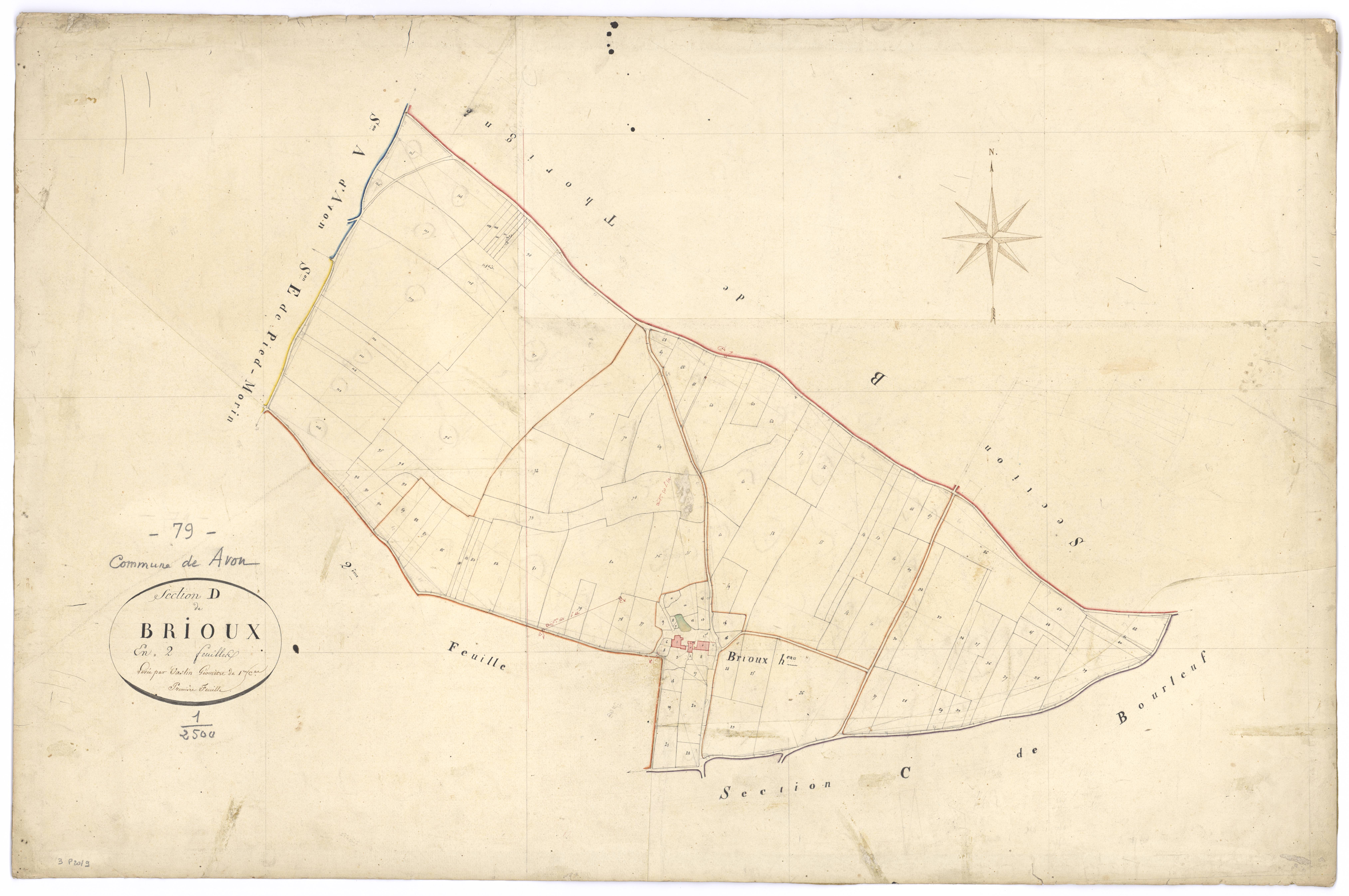 Avon - FRAD079_CADASTRE_NAPOLEONIEN Section D1 dite de Brioux 