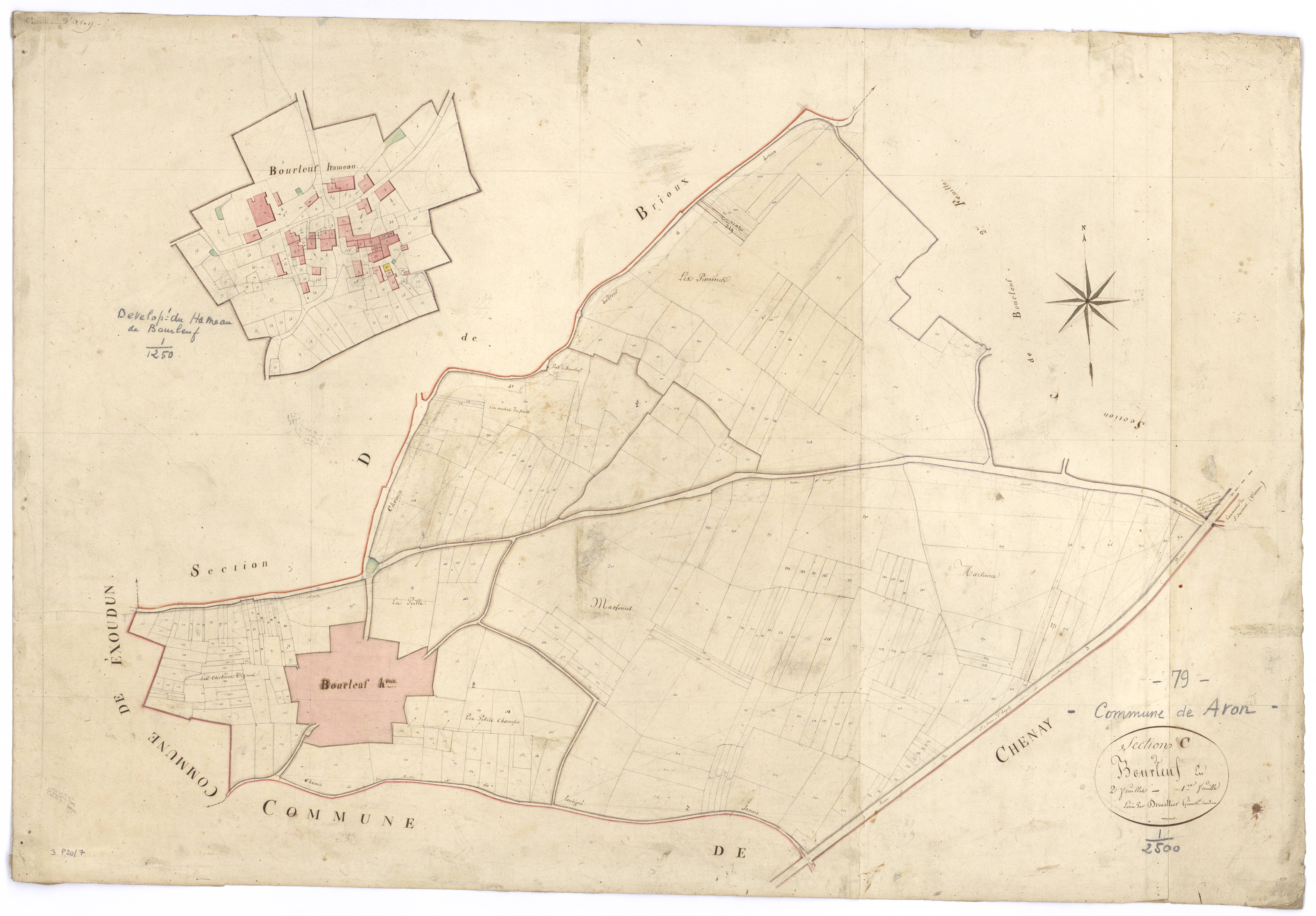 Avon - FRAD079_CADASTRE_NAPOLEONIEN Section C1 dite de Bourleuf 