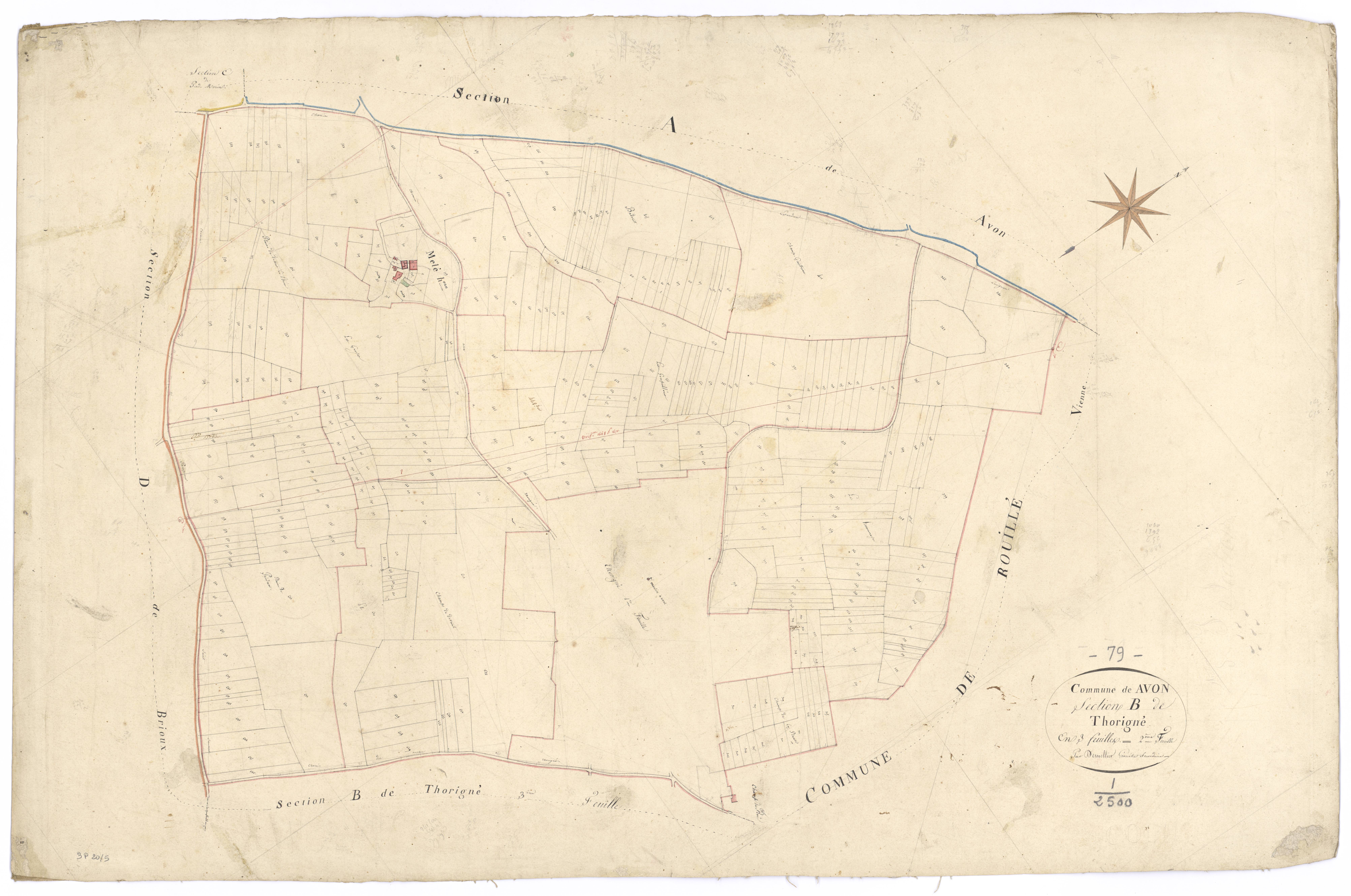 Avon - FRAD079_CADASTRE_NAPOLEONIEN Section B2 dite de Thorigné 