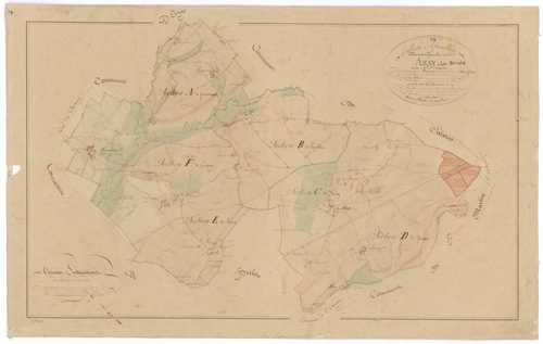Azay-le-Brûlé - FRAD079_CADASTRE_NAPOLEONIEN Tableau d'assemblage 