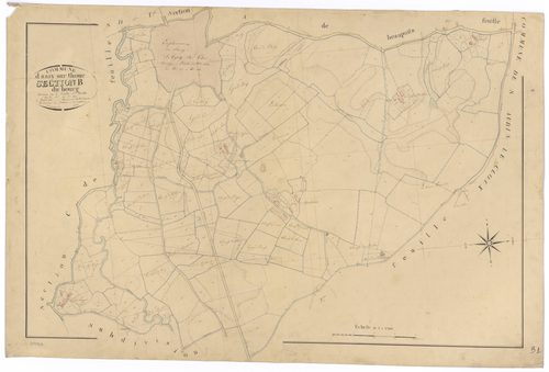 Azay-sur-Thouet - FRAD079_CADASTRE_NAPOLEONIEN Section B1 dite du Bourg 