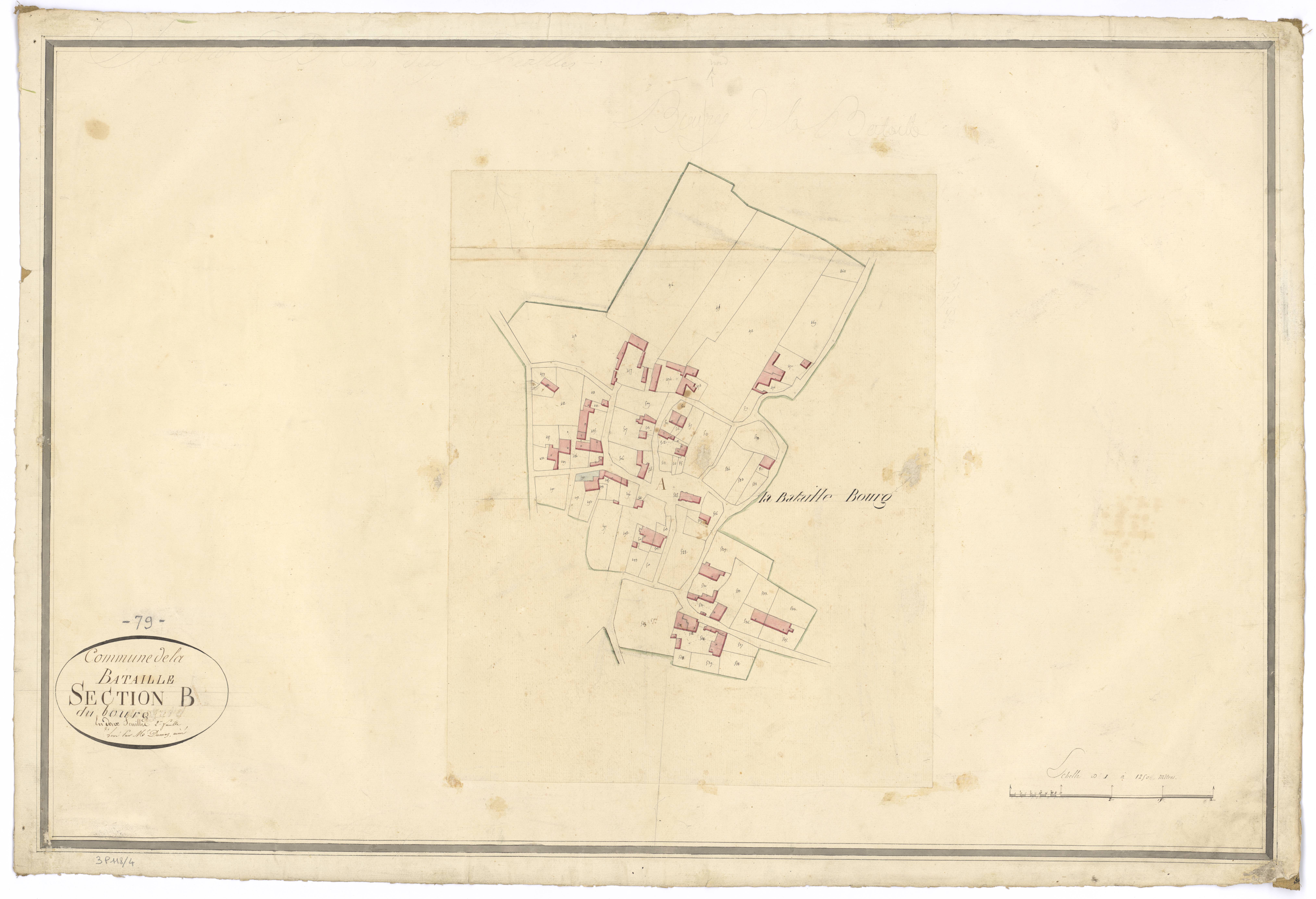 La Bataille - FRAD079_CADASTRE_NAPOLEONIEN Section B2 dite du Bourg 