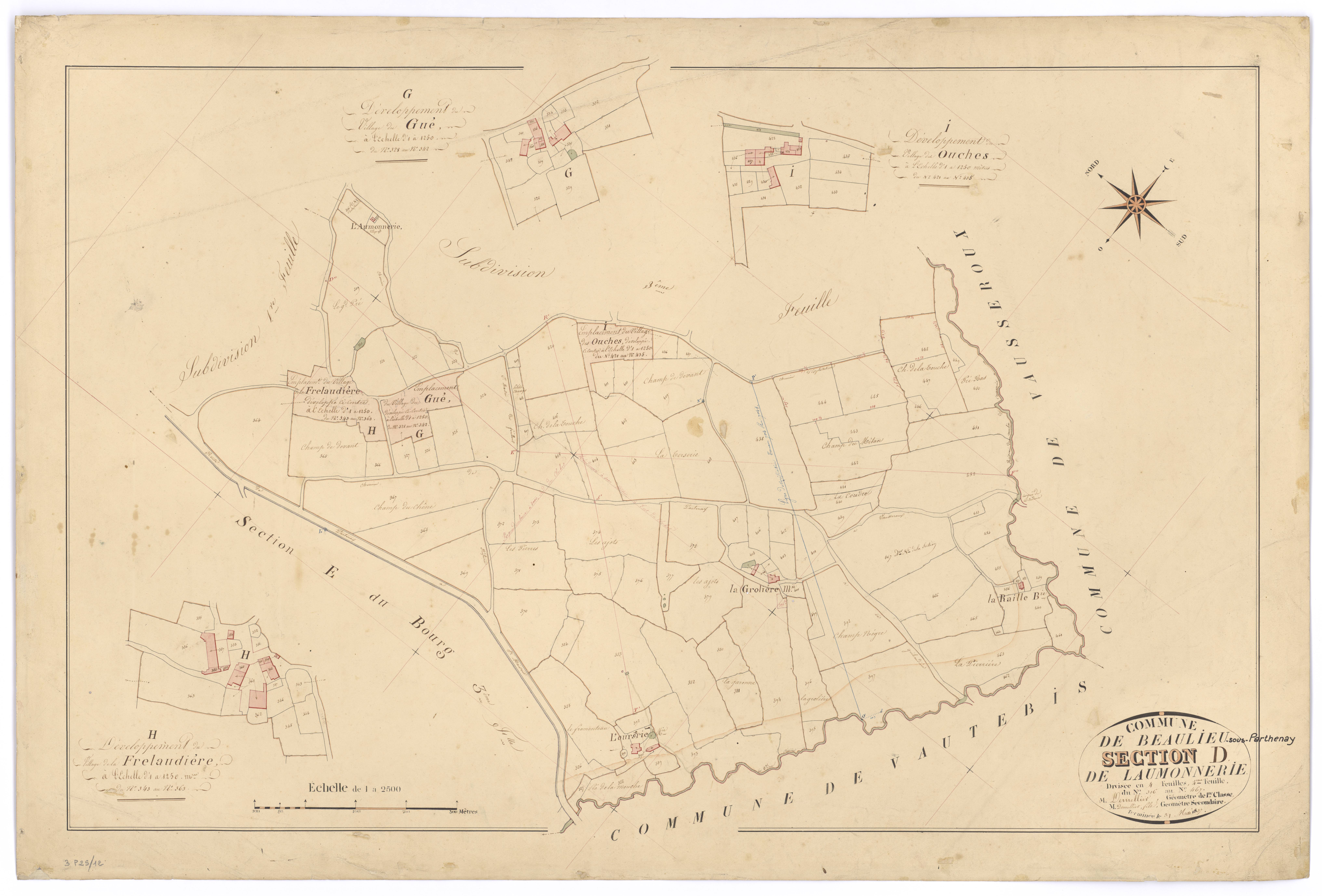 Beaulieu-sous-Parthenay - FRAD079_CADASTRE_NAPOLEONIEN Section D4 dite de Laumonnerie 