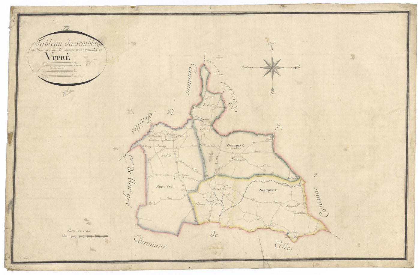 Beaussais - FRAD079_CADASTRE_NAPOLEONIEN Tableau d'assemblage 