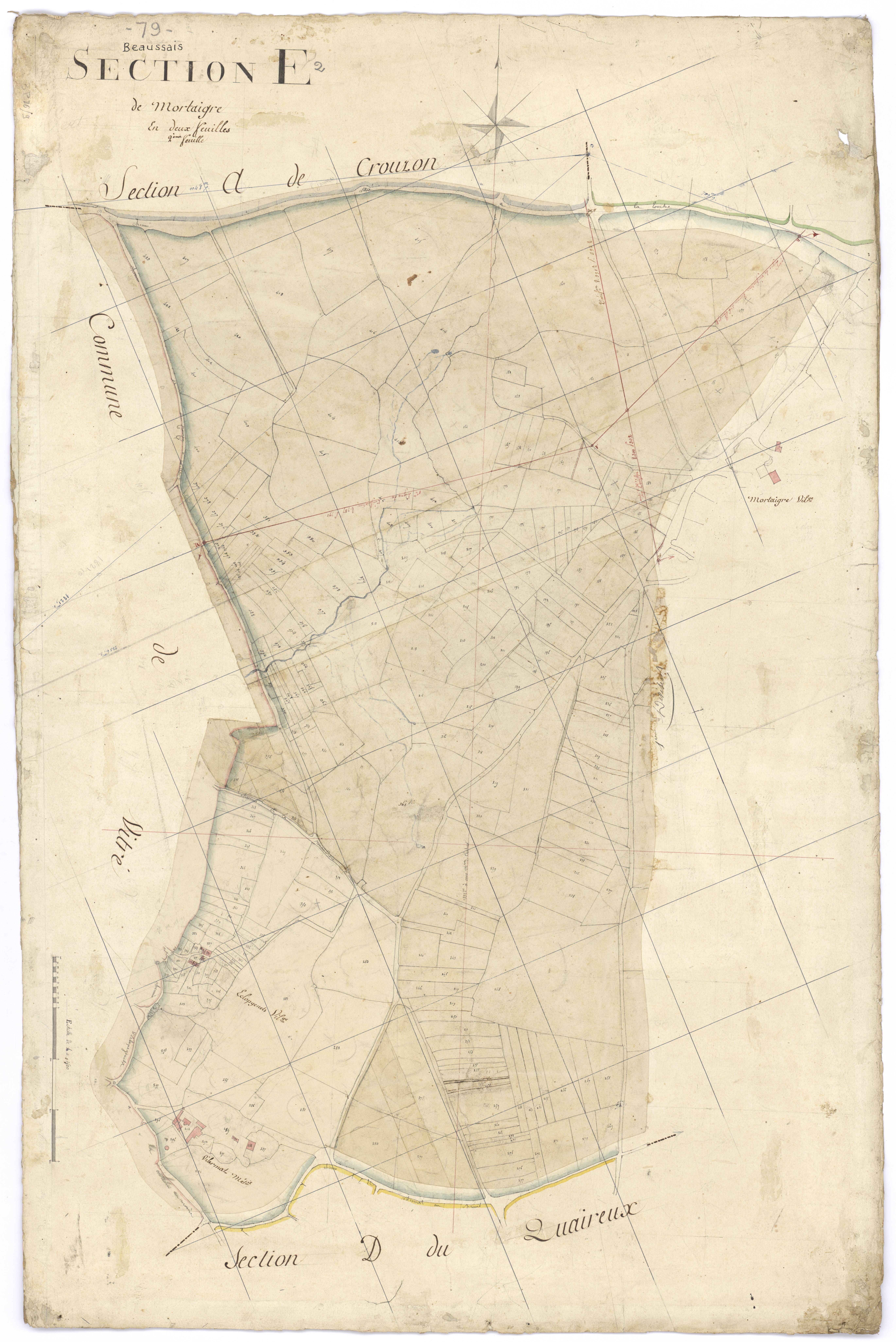 Beaussais - FRAD079_CADASTRE_NAPOLEONIEN Section E2 dite de Mortaigre 