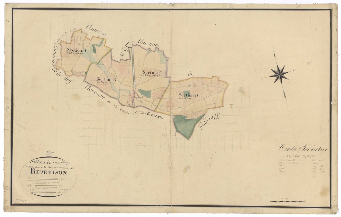 Beauvoir-sur-Niort - FRAD079_CADASTRE_NAPOLEONIEN Tableau d'assemblage 