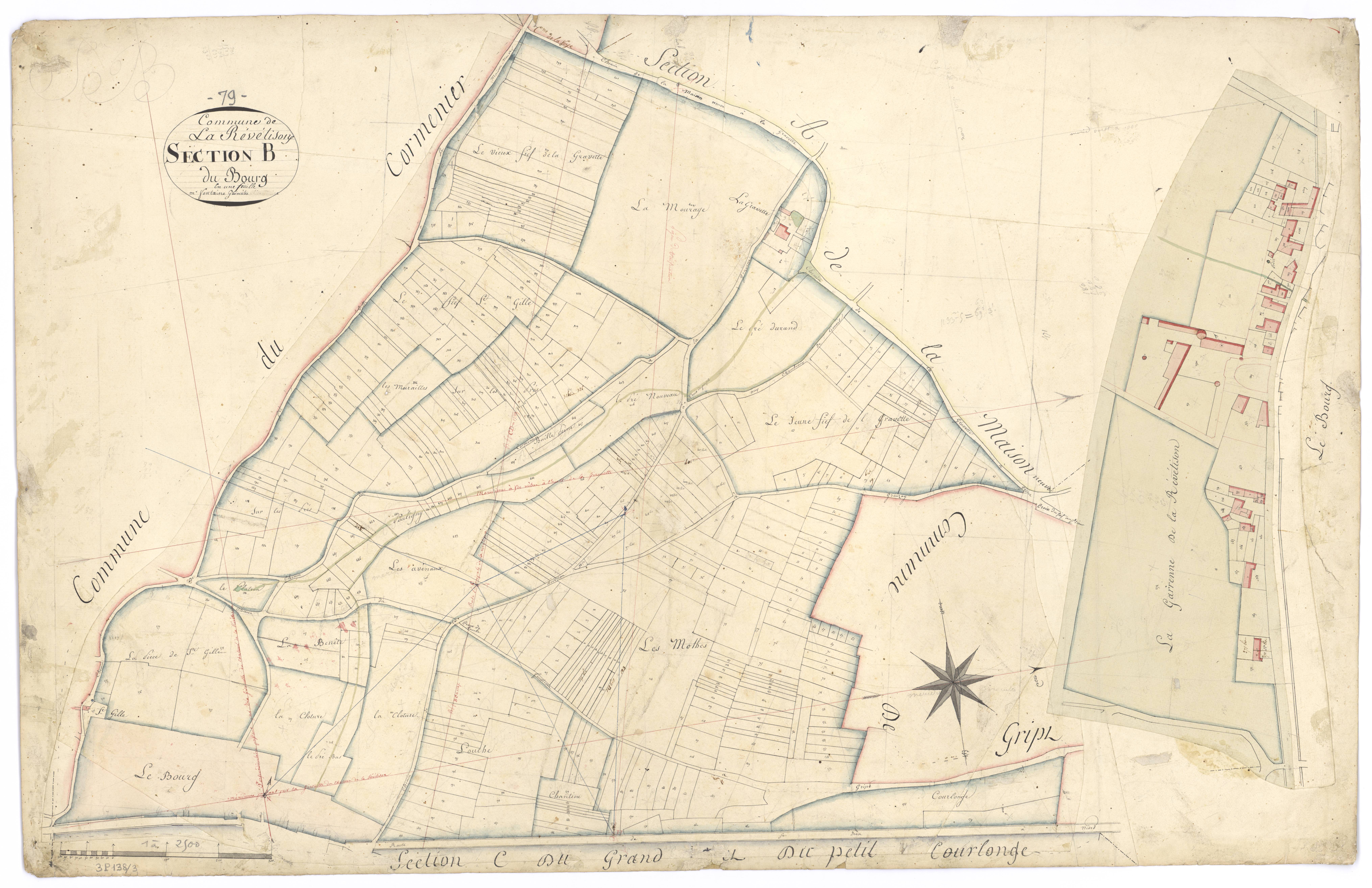 Beauvoir-sur-Niort - FRAD079_CADASTRE_NAPOLEONIEN Section B dite du Bourg