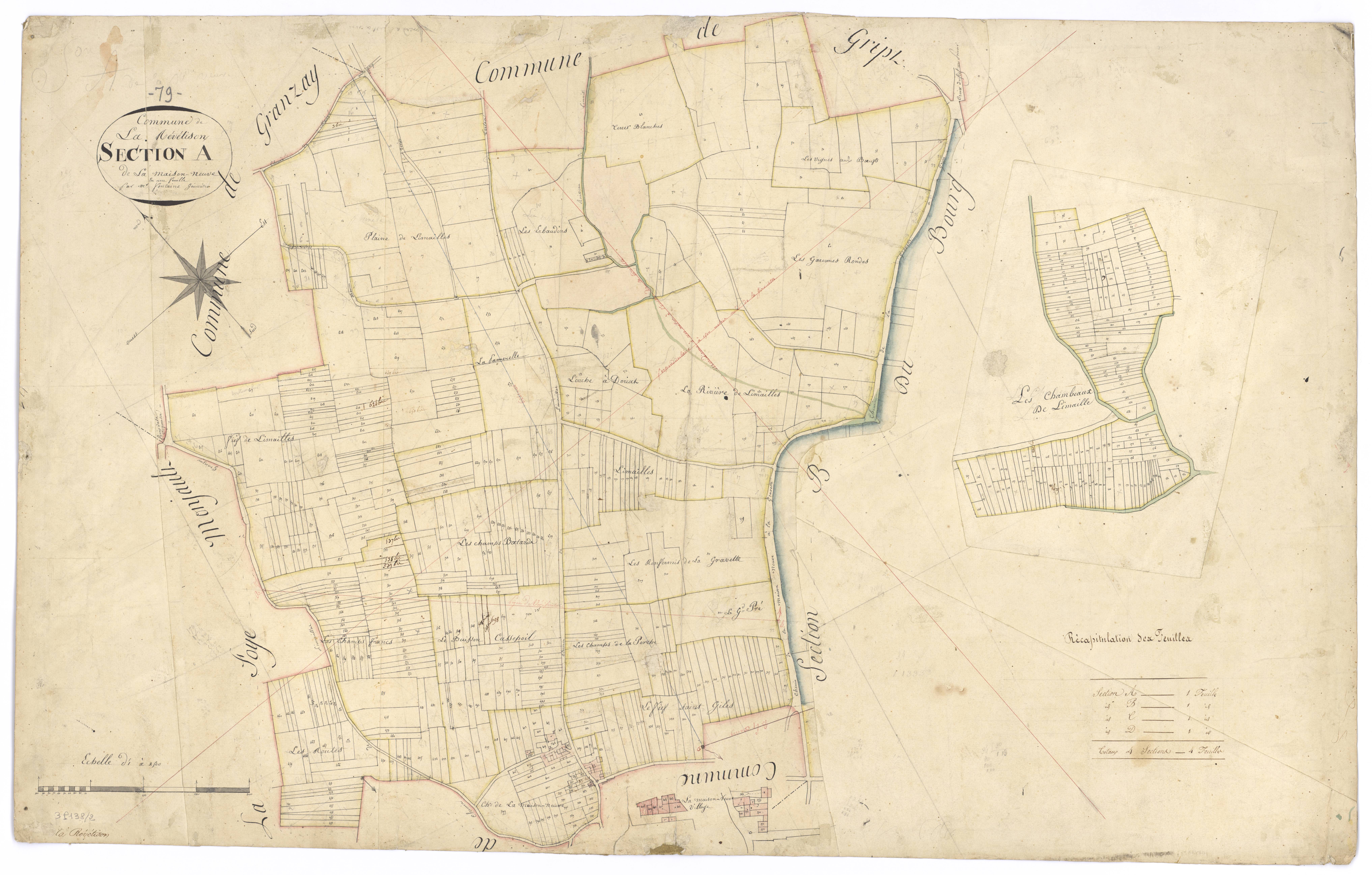 Beauvoir-sur-Niort - FRAD079_CADASTRE_NAPOLEONIEN Section A dite de la Maison-Neuve