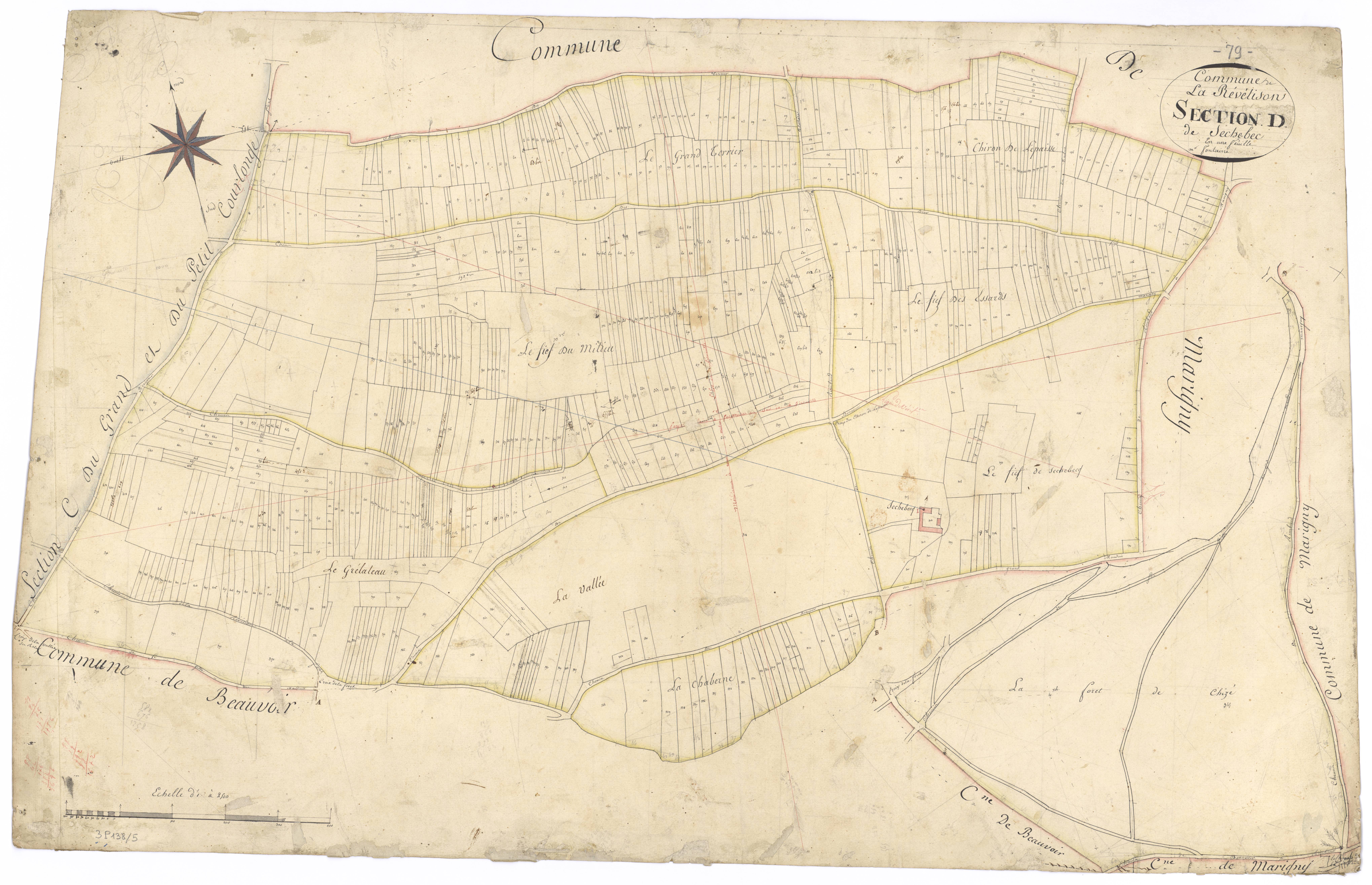 Beauvoir-sur-Niort - FRAD079_CADASTRE_NAPOLEONIEN Section D dite de Sechebec