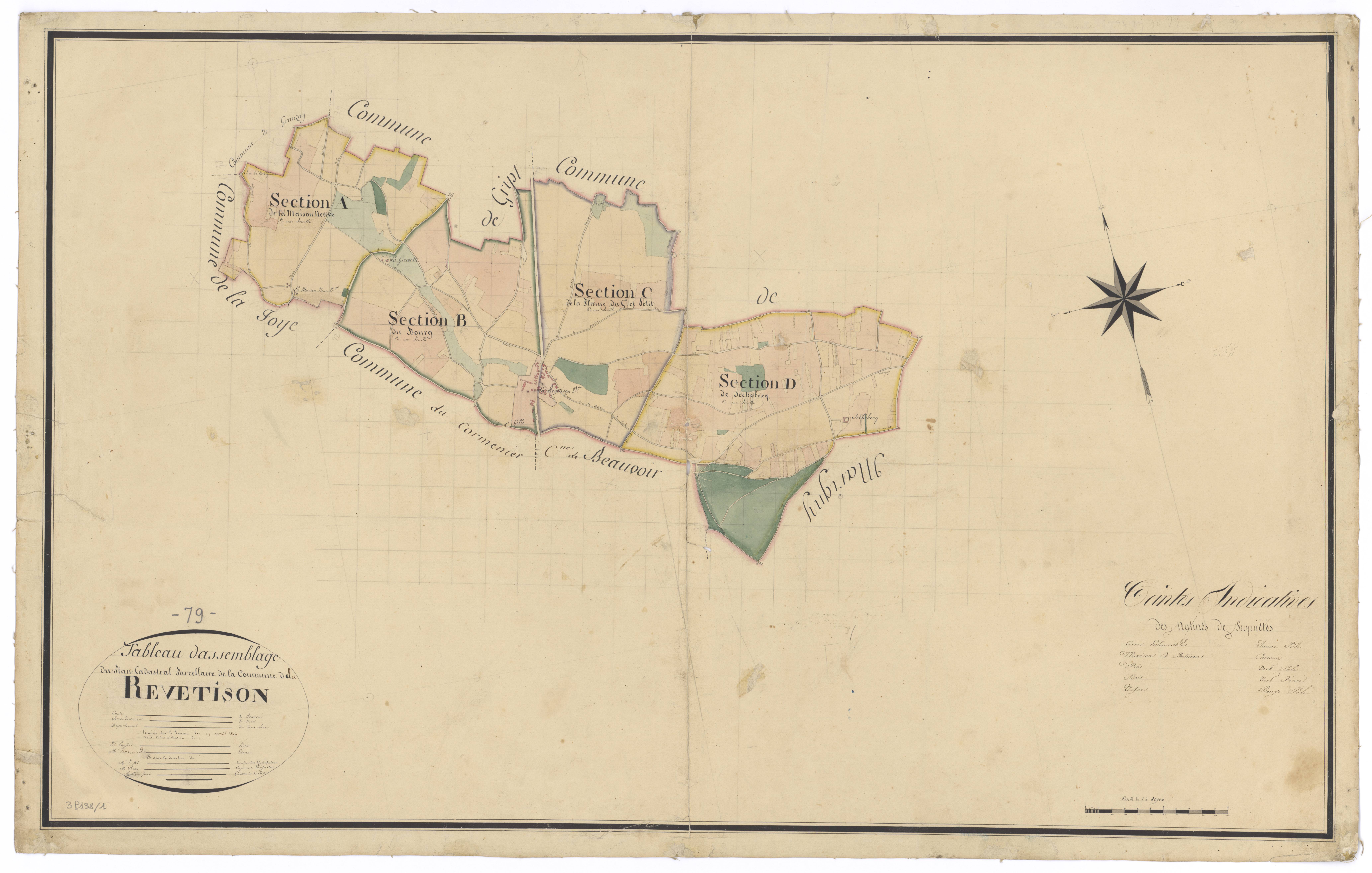 Beauvoir-sur-Niort - FRAD079_CADASTRE_NAPOLEONIEN Tableau d'assemblage 