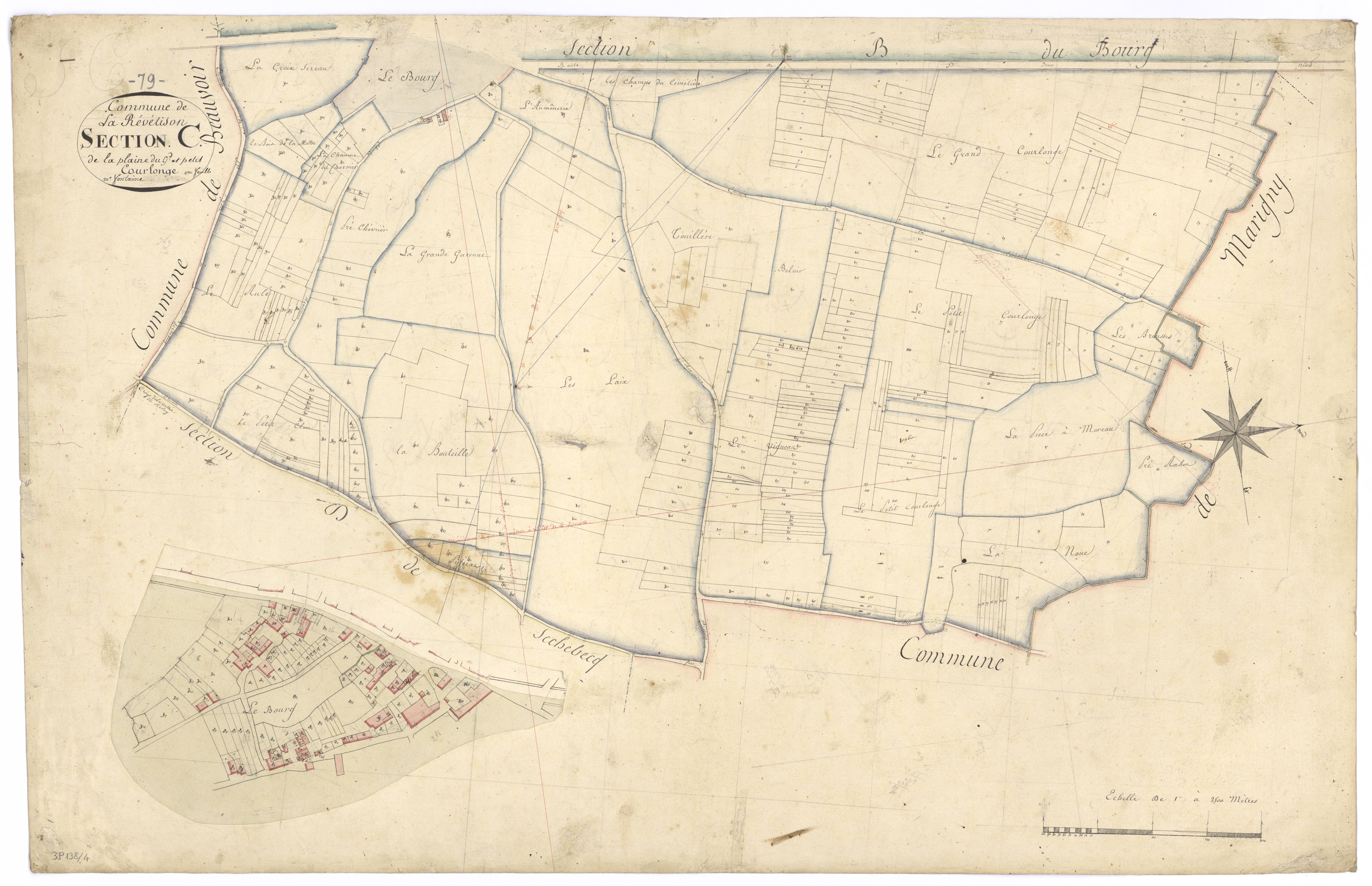 Beauvoir-sur-Niort - FRAD079_CADASTRE_NAPOLEONIEN Section C dite de la Plaine du Grand et Petit Courlonge 