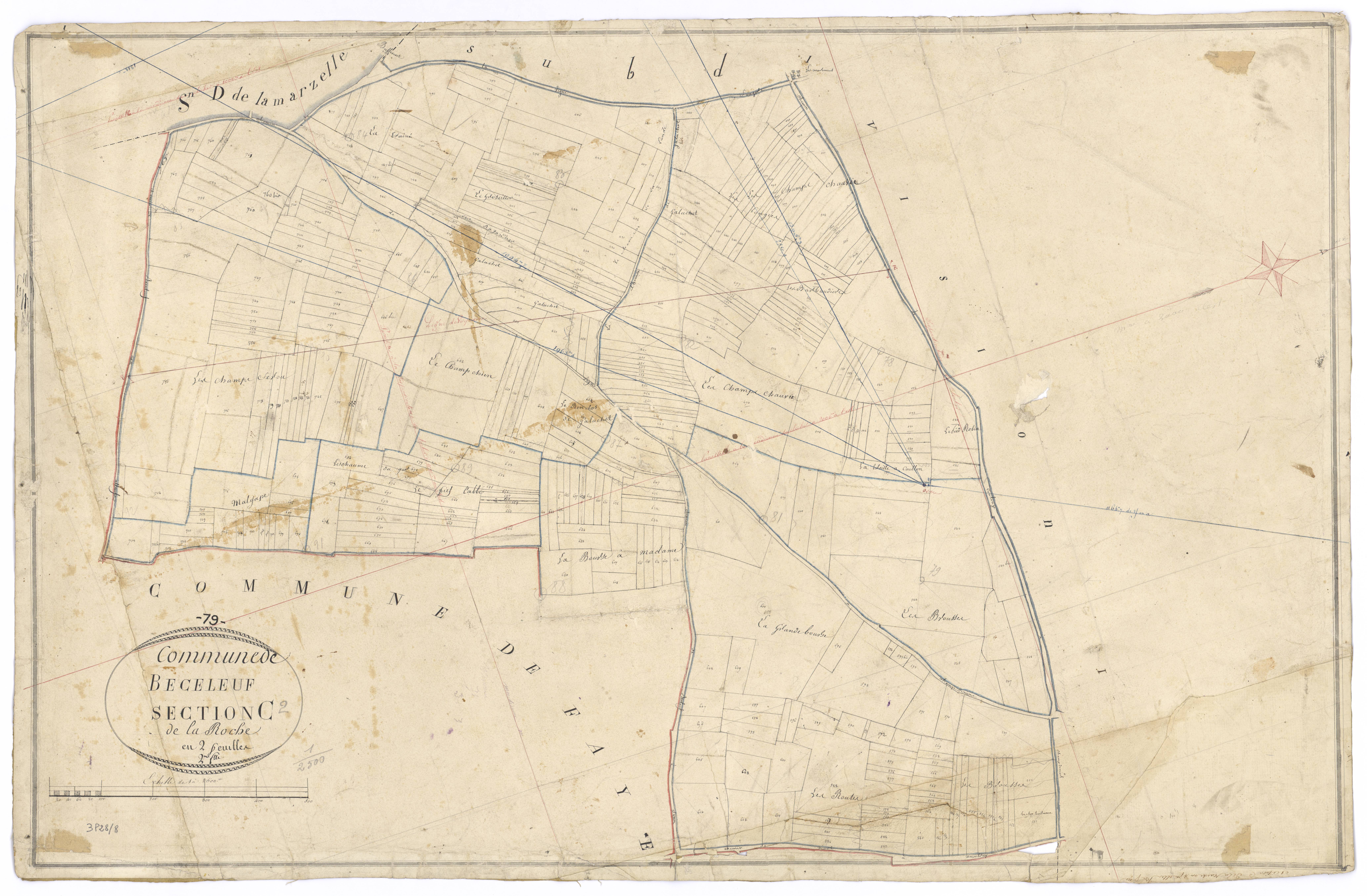 Béceleuf - FRAD079_CADASTRE_NAPOLEONIEN Section C2 dite de la Roche 