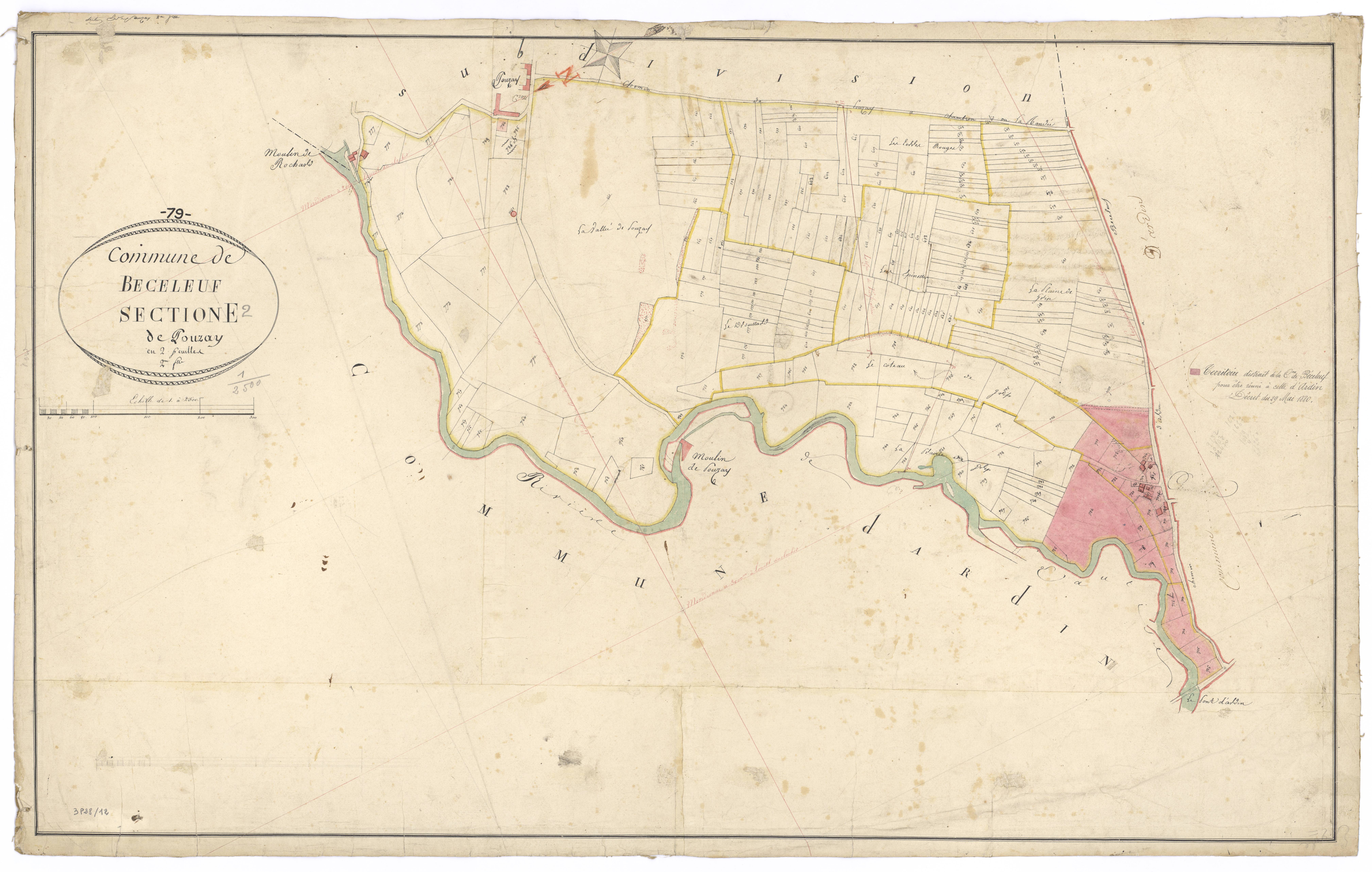 Béceleuf - FRAD079_CADASTRE_NAPOLEONIEN Section E2 dite de la Pouzay 