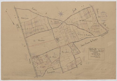 Belleville - FRAD079_CADASTRE_RECENT Section B (Feuille 1) 