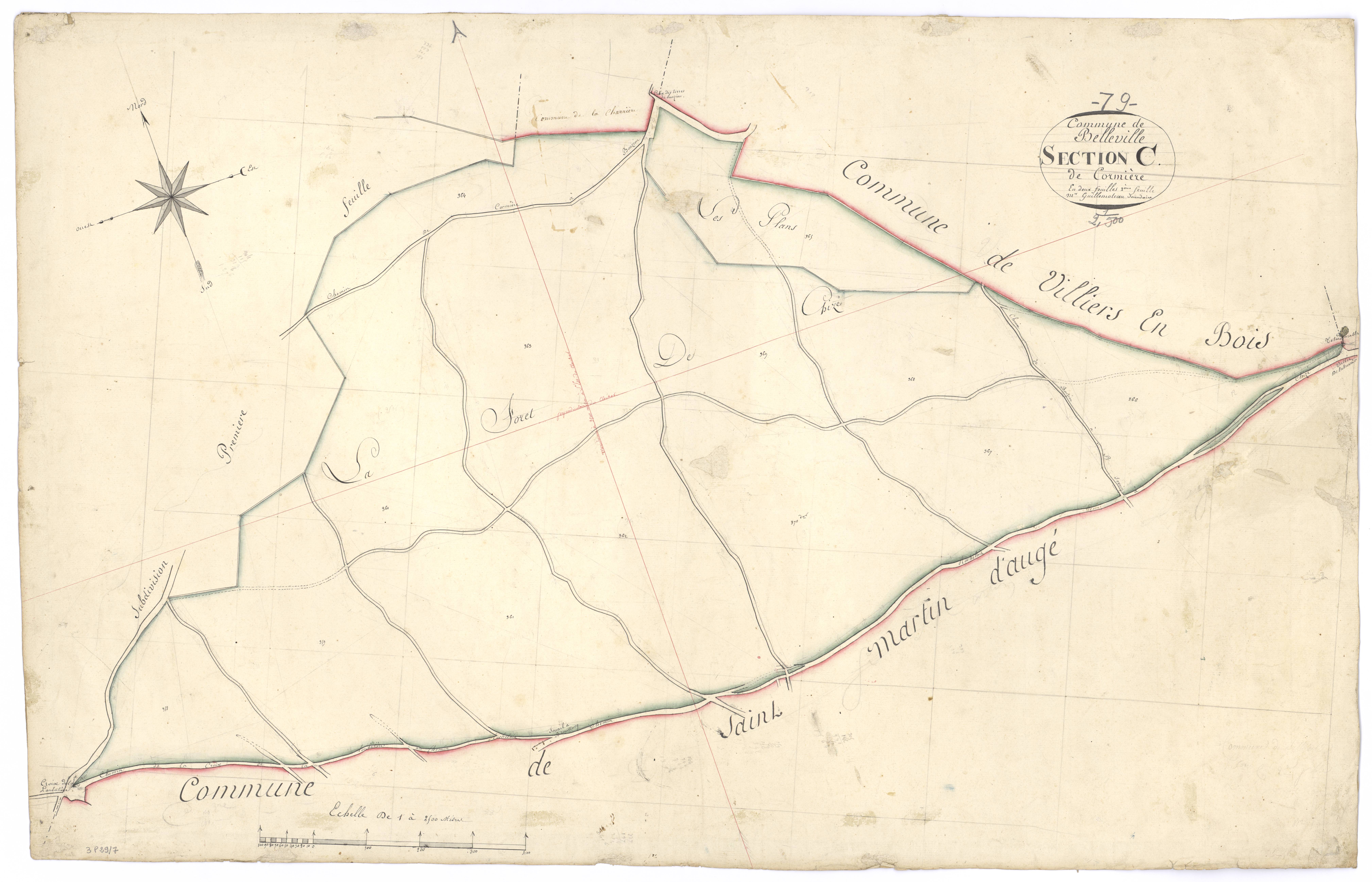 Belleville - FRAD079_CADASTRE_NAPOLEONIEN Section C2 dite de Cormière 