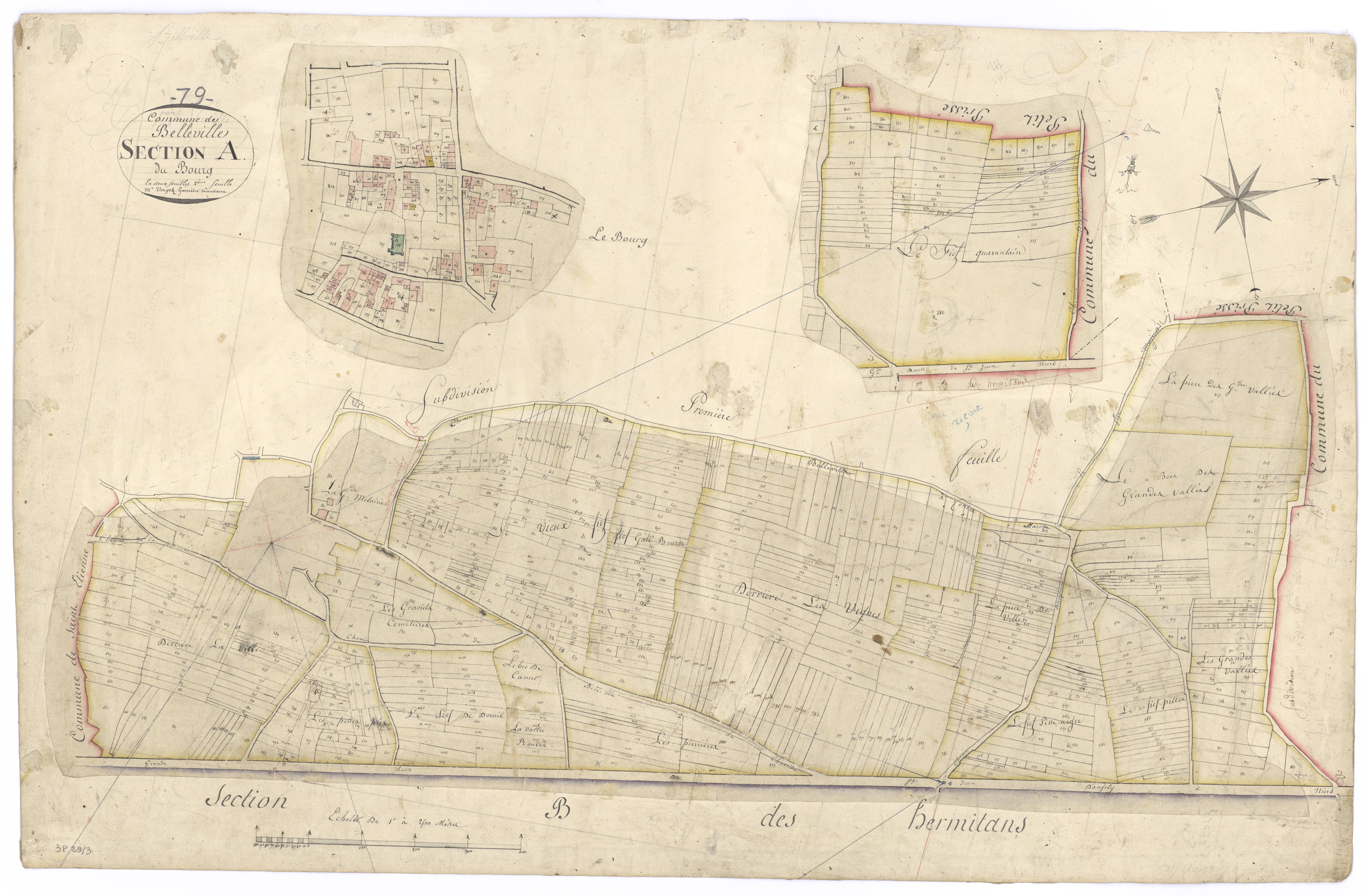 Belleville - FRAD079_CADASTRE_NAPOLEONIEN Section A2 dite du Bourg 