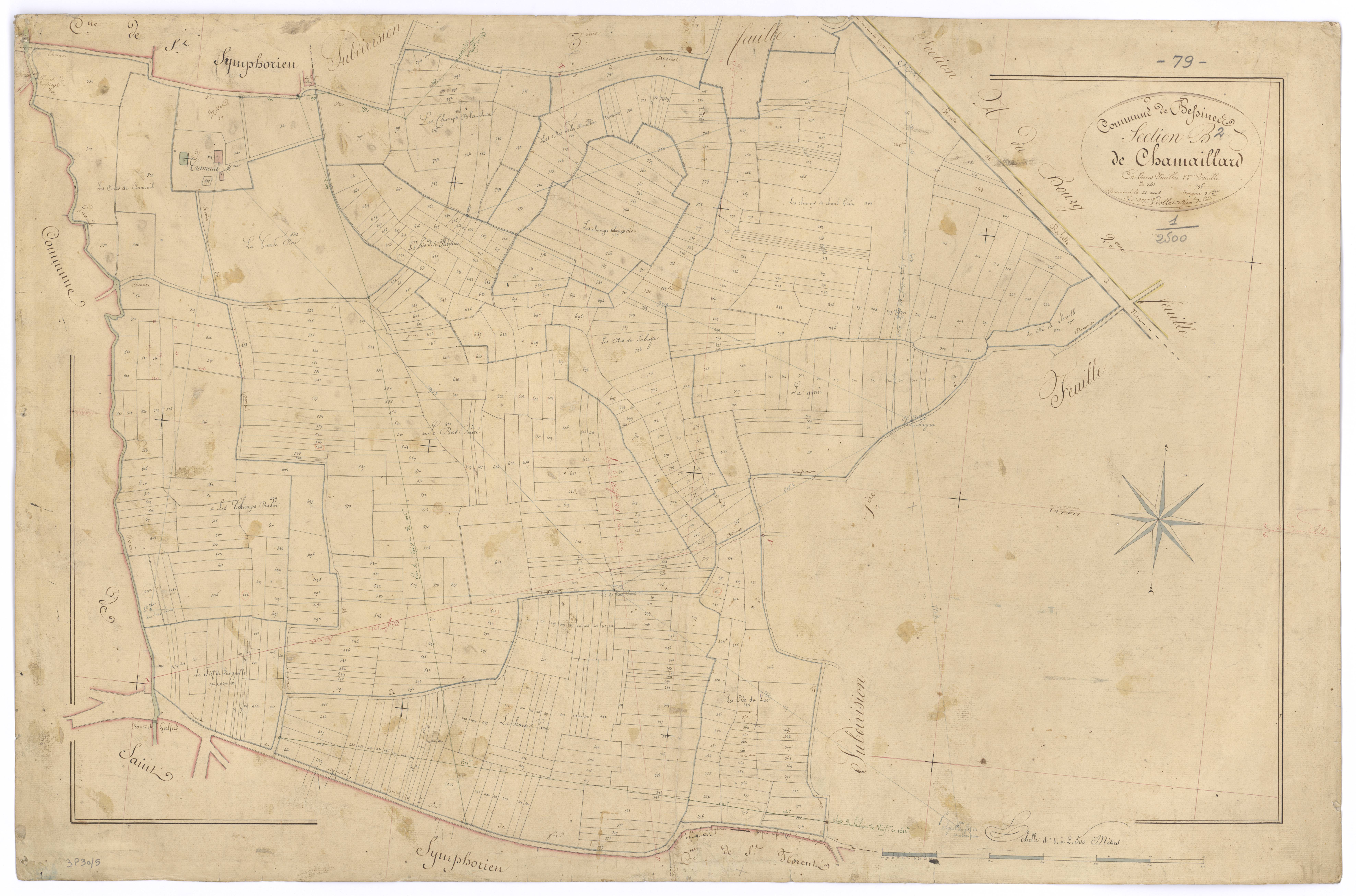 Bessines - FRAD079_CADASTRE_NAPOLEONIEN Section B2 dite de Chamaillard