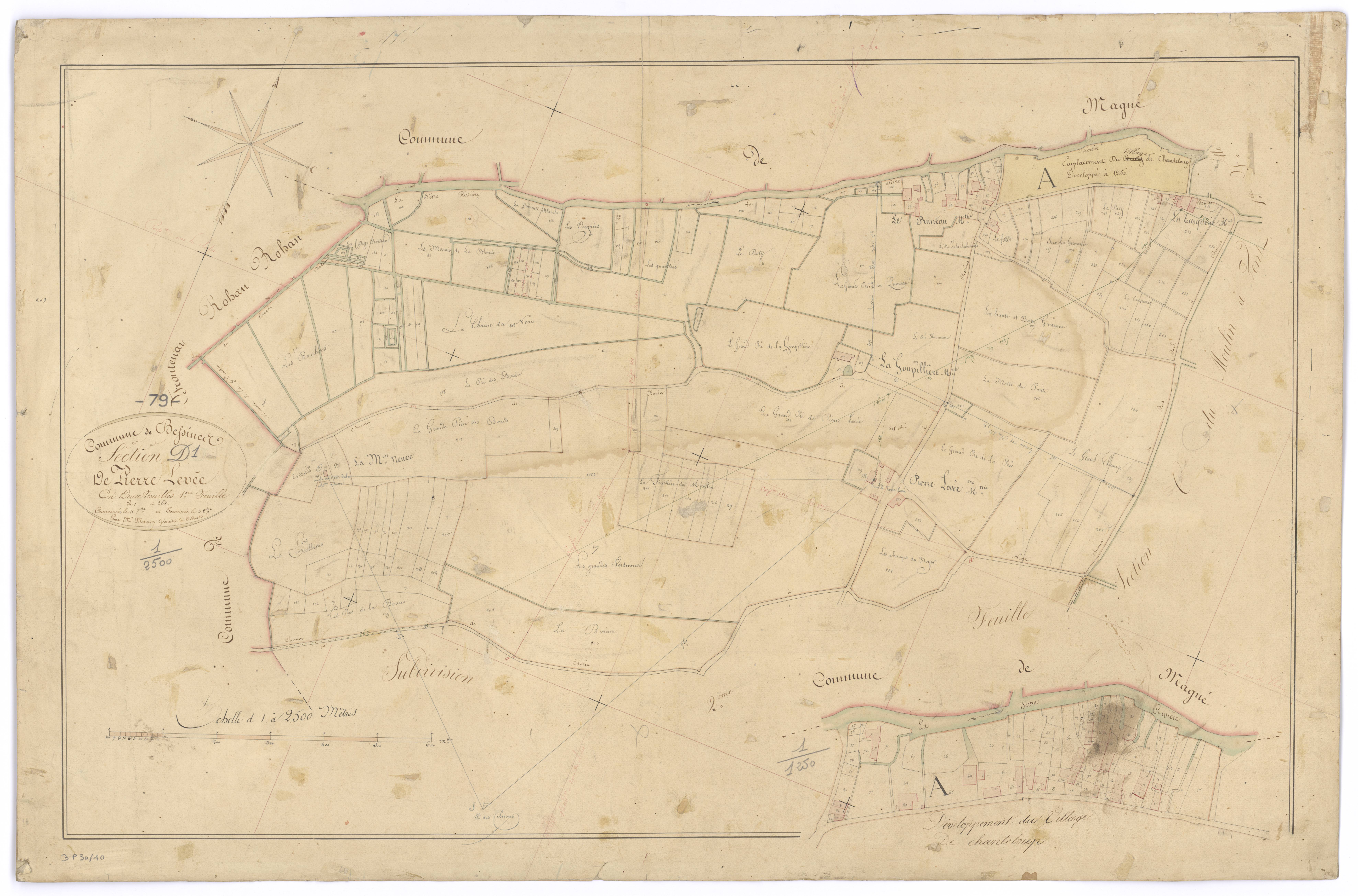 Bessines - FRAD079_CADASTRE_NAPOLEONIEN Section D1 dite de Pierre Levée 
