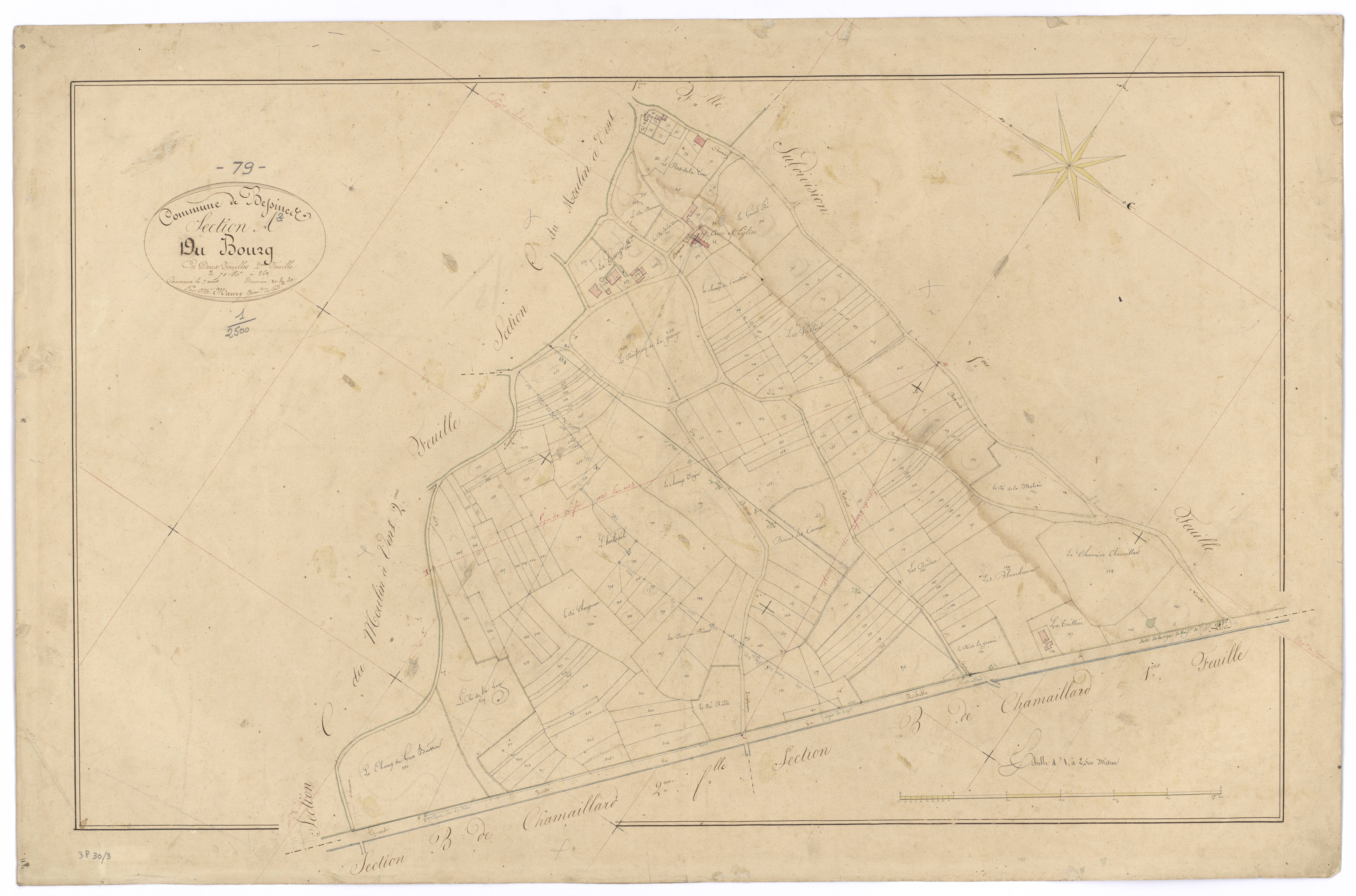 Bessines - FRAD079_CADASTRE_NAPOLEONIEN Section A2 dite du Bourg