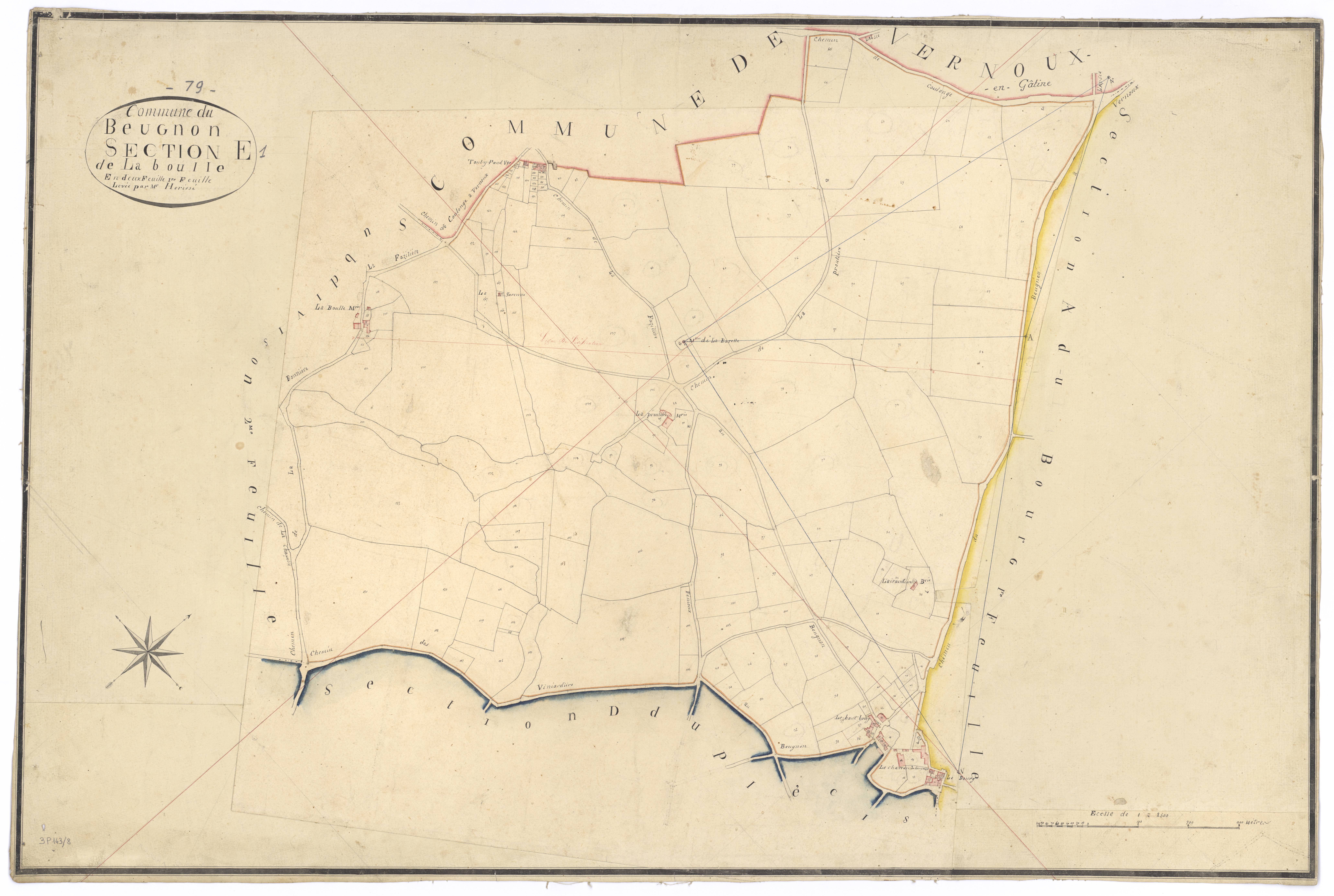 Le Beugnon - FRAD079_CADASTRE_NAPOLEONIEN Section E1 dite de la Boulle 