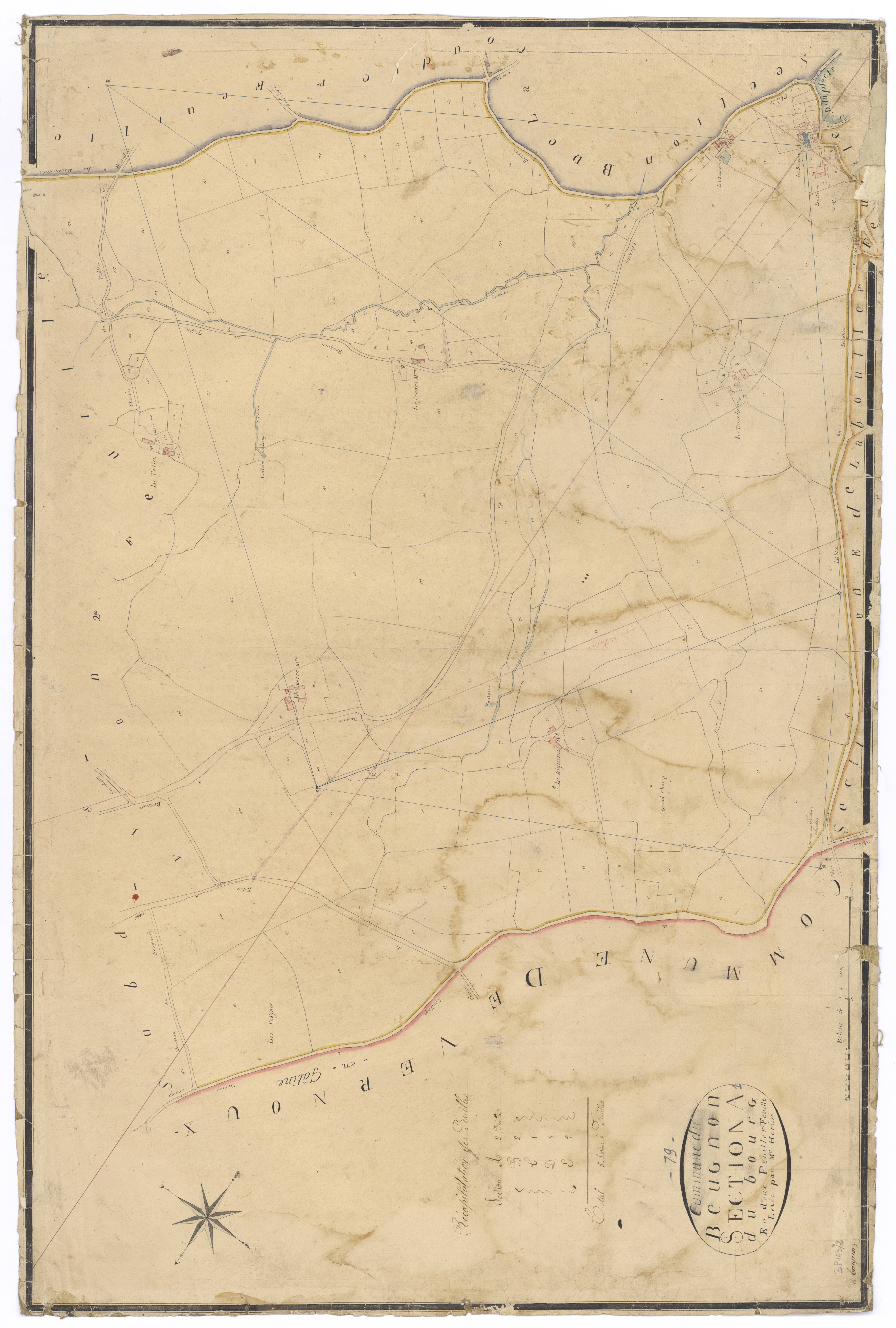 Le Beugnon - FRAD079_CADASTRE_NAPOLEONIEN Section A1 dite du Bourg 