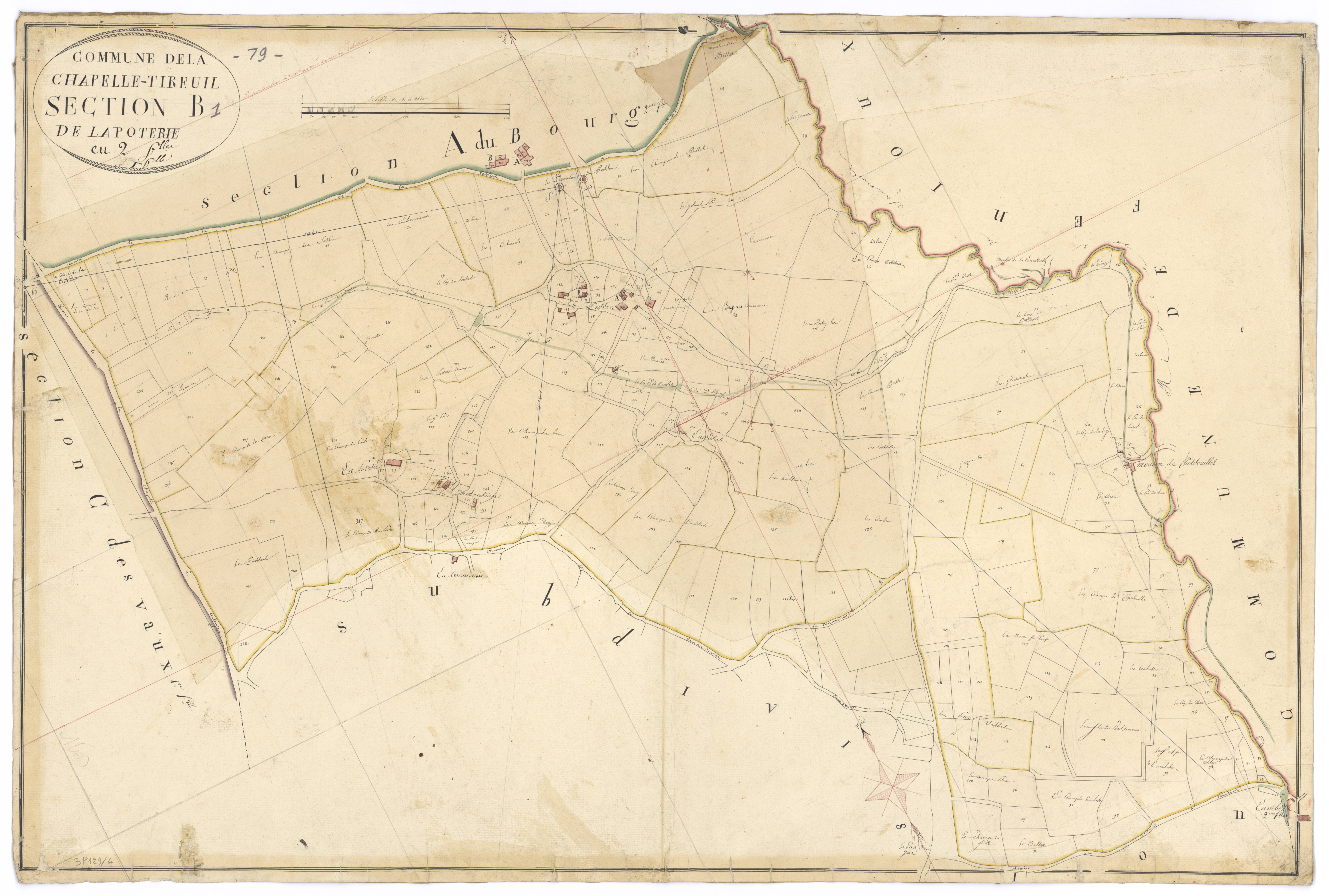 Le Beugnon - FRAD079_CADASTRE_NAPOLEONIEN Section B1 dite de la Poterie 