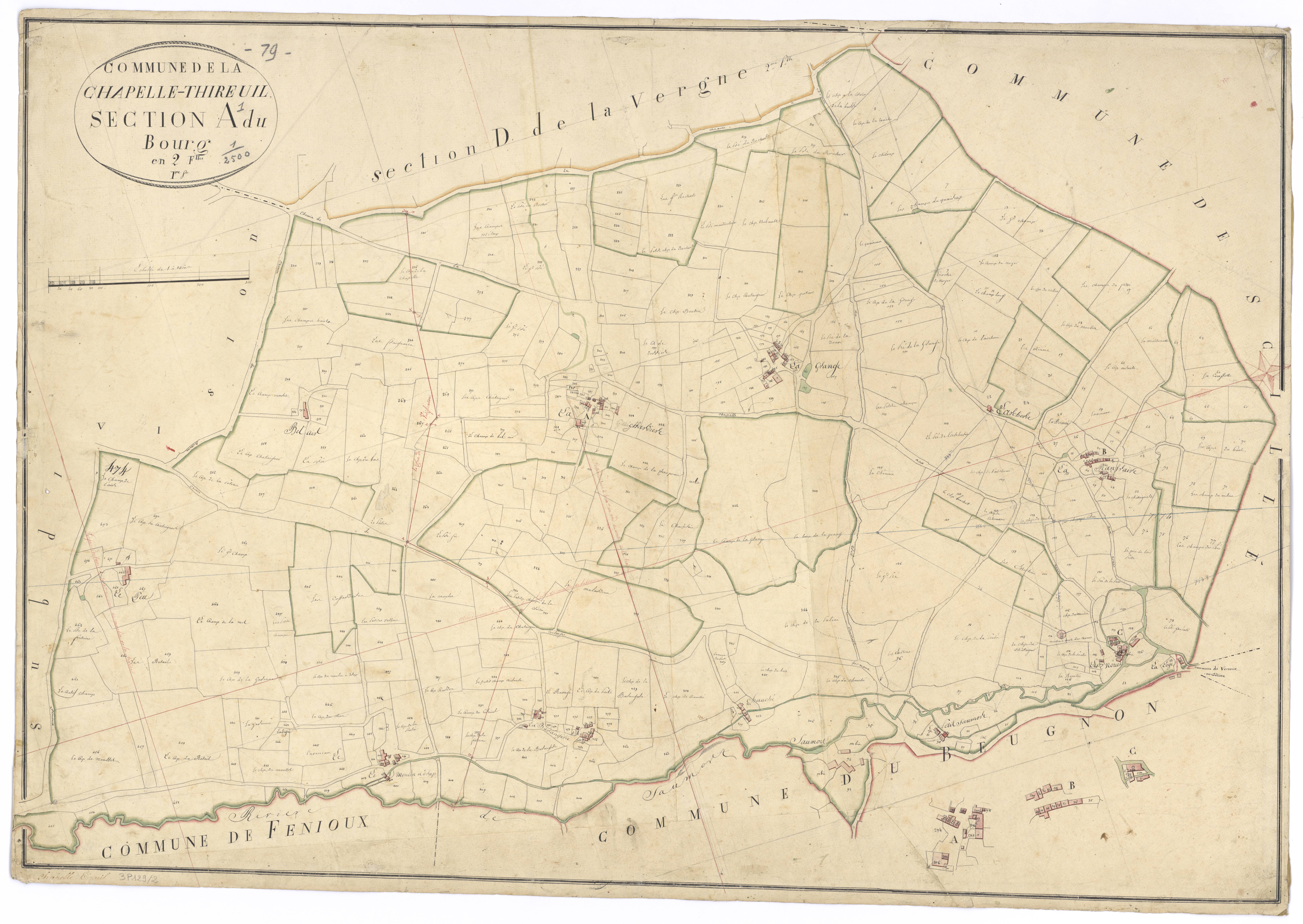 Le Beugnon - FRAD079_CADASTRE_NAPOLEONIEN Section A1 dite du Bourg 