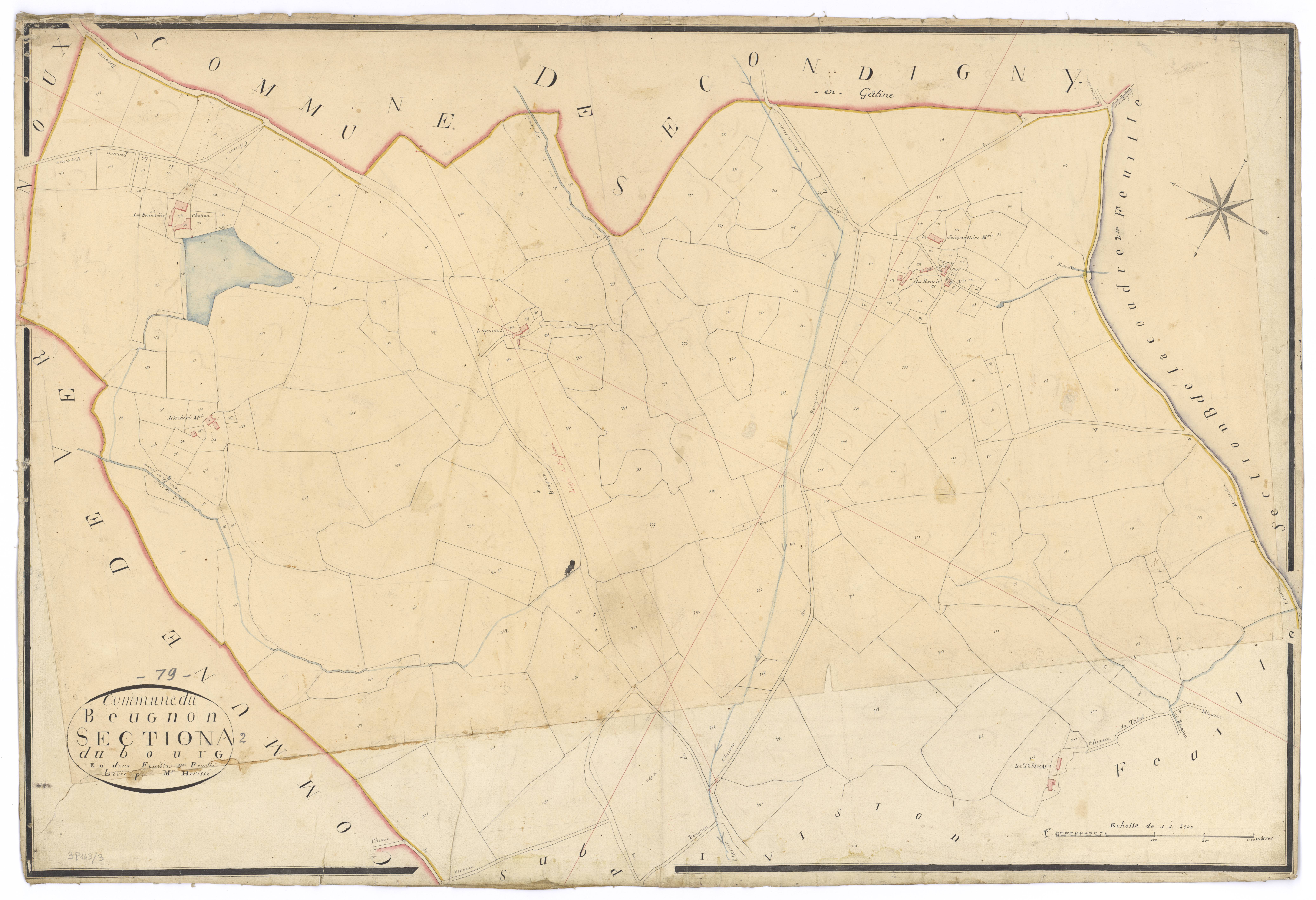 Le Beugnon - FRAD079_CADASTRE_NAPOLEONIEN Section A2 dite du Bourg 