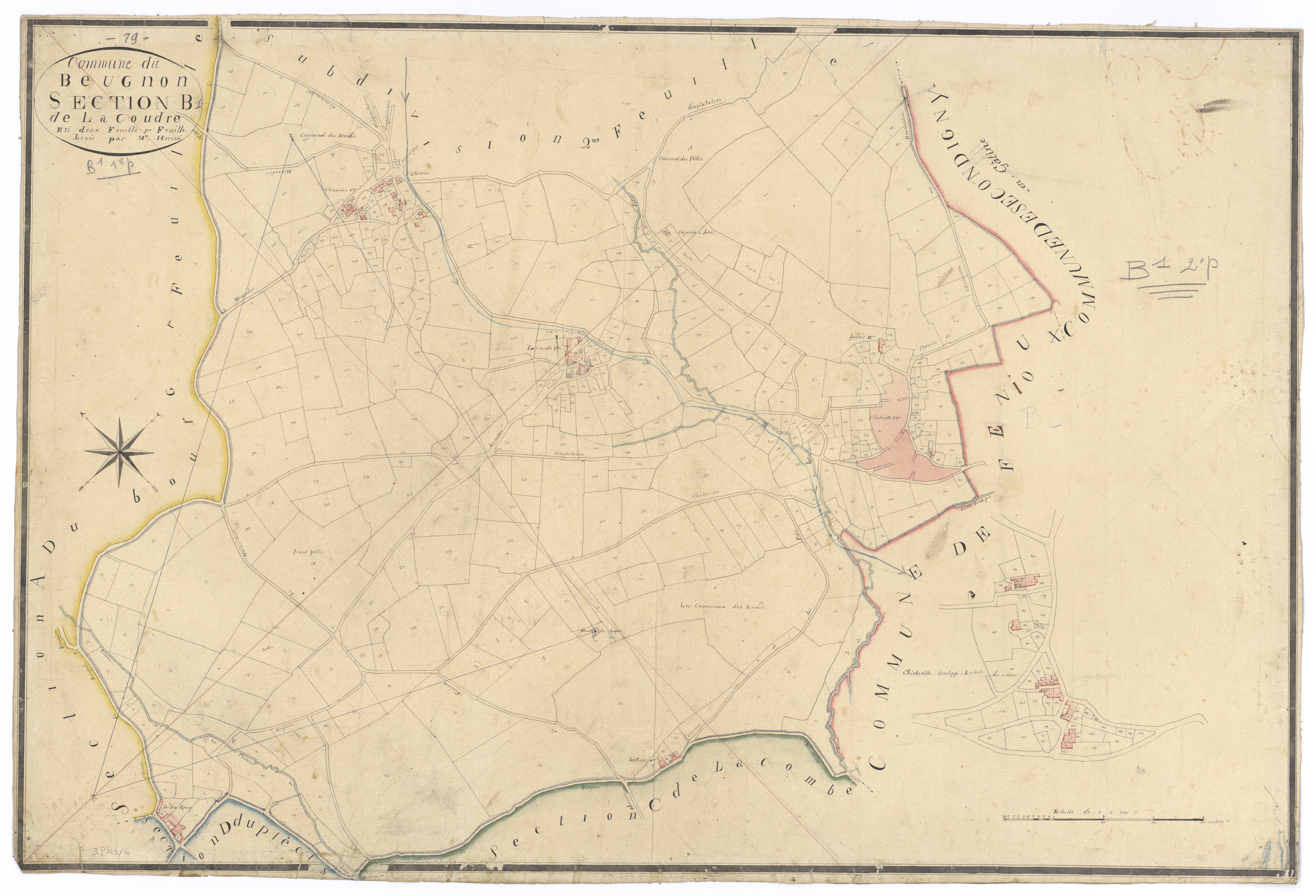 Le Beugnon - FRAD079_CADASTRE_NAPOLEONIEN Section B1 dite de la Coudre 