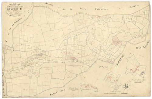 La Boissière-en-Gâtine - FRAD079_CADASTRE_NAPOLEONIEN Section B1 dite du Bourg 
