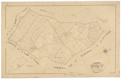 La Boissière-en-Gâtine - FRAD079_CADASTRE_NAPOLEONIEN Section B2 dite du Bourg 