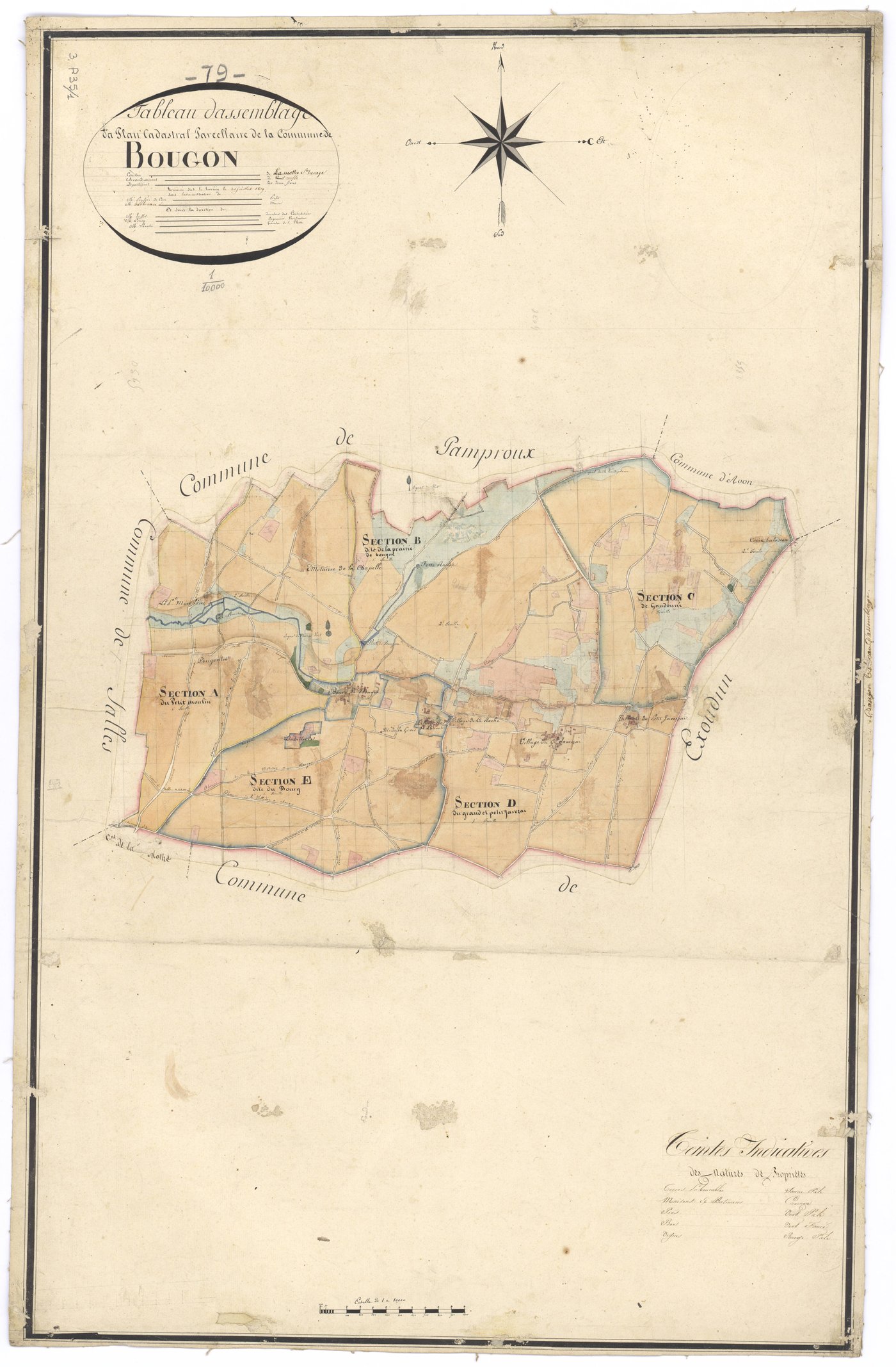 Bougon - FRAD079_CADASTRE_NAPOLEONIEN Tableau d'assemblage 