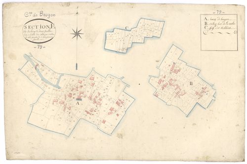 Bougon - FRAD079_CADASTRE_NAPOLEONIEN Section E1 dite du Bourg 