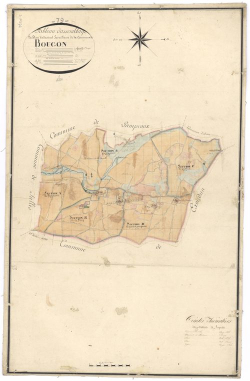 Bougon - FRAD079_CADASTRE_NAPOLEONIEN Tableau d'assemblage 