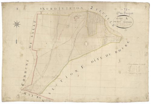 Bougon - FRAD079_CADASTRE_NAPOLEONIEN Section A1 dite du Petit Moulin 