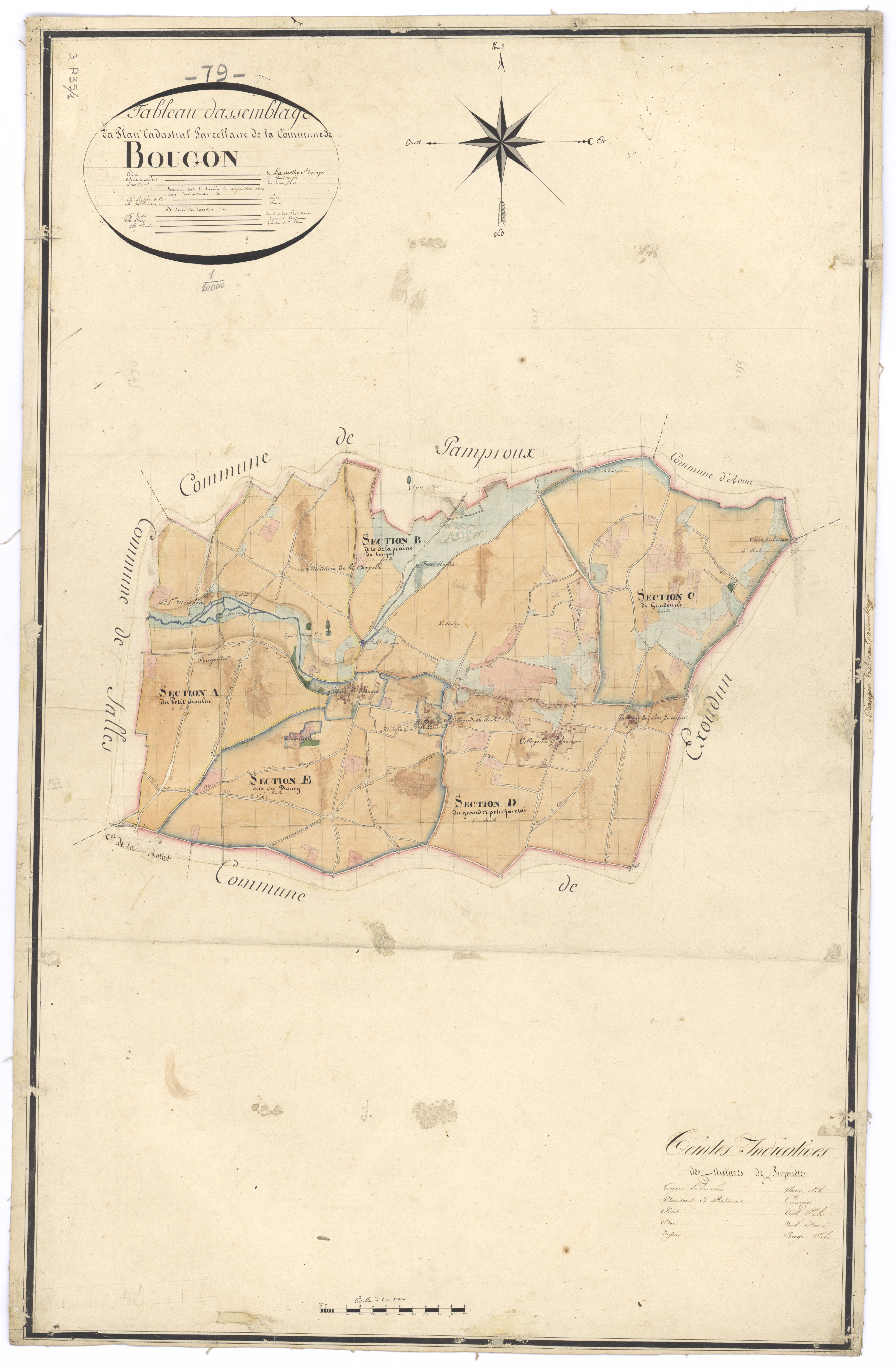 Bougon - FRAD079_CADASTRE_NAPOLEONIEN Tableau d'assemblage 