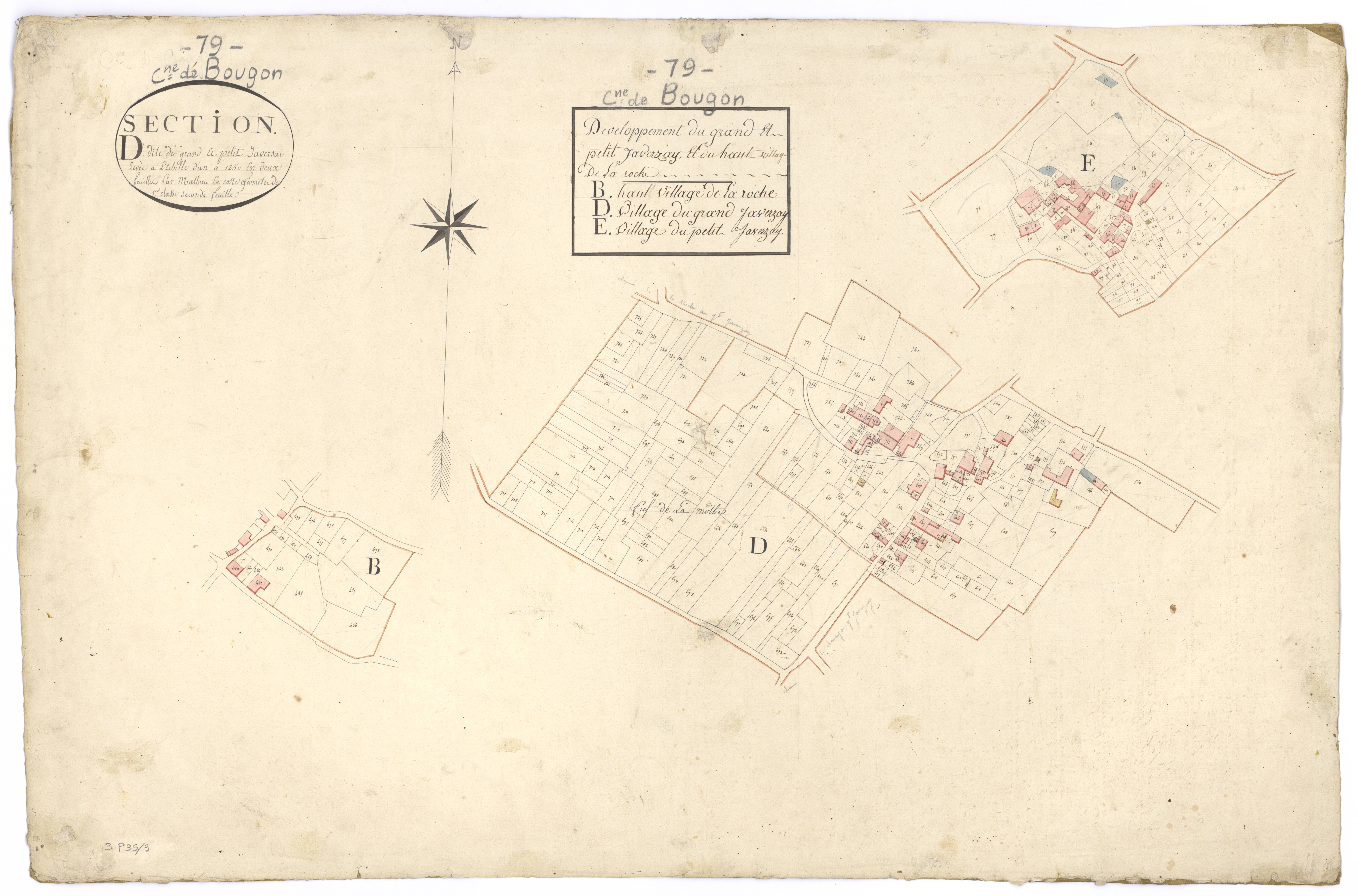 Bougon - FRAD079_CADASTRE_NAPOLEONIEN Section D2 dite du Grand et Petit Javersai 