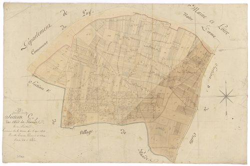 Bouillé-Loretz - FRAD079_CADASTRE_NAPOLEONIEN Section C dite du Clôs de Glandes 