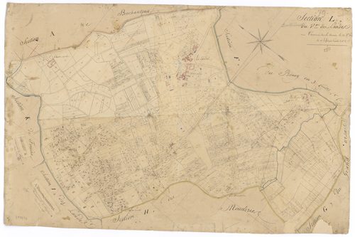 Bouillé-Loretz - FRAD079_CADASTRE_NAPOLEONIEN Section L dite du village des Landes 