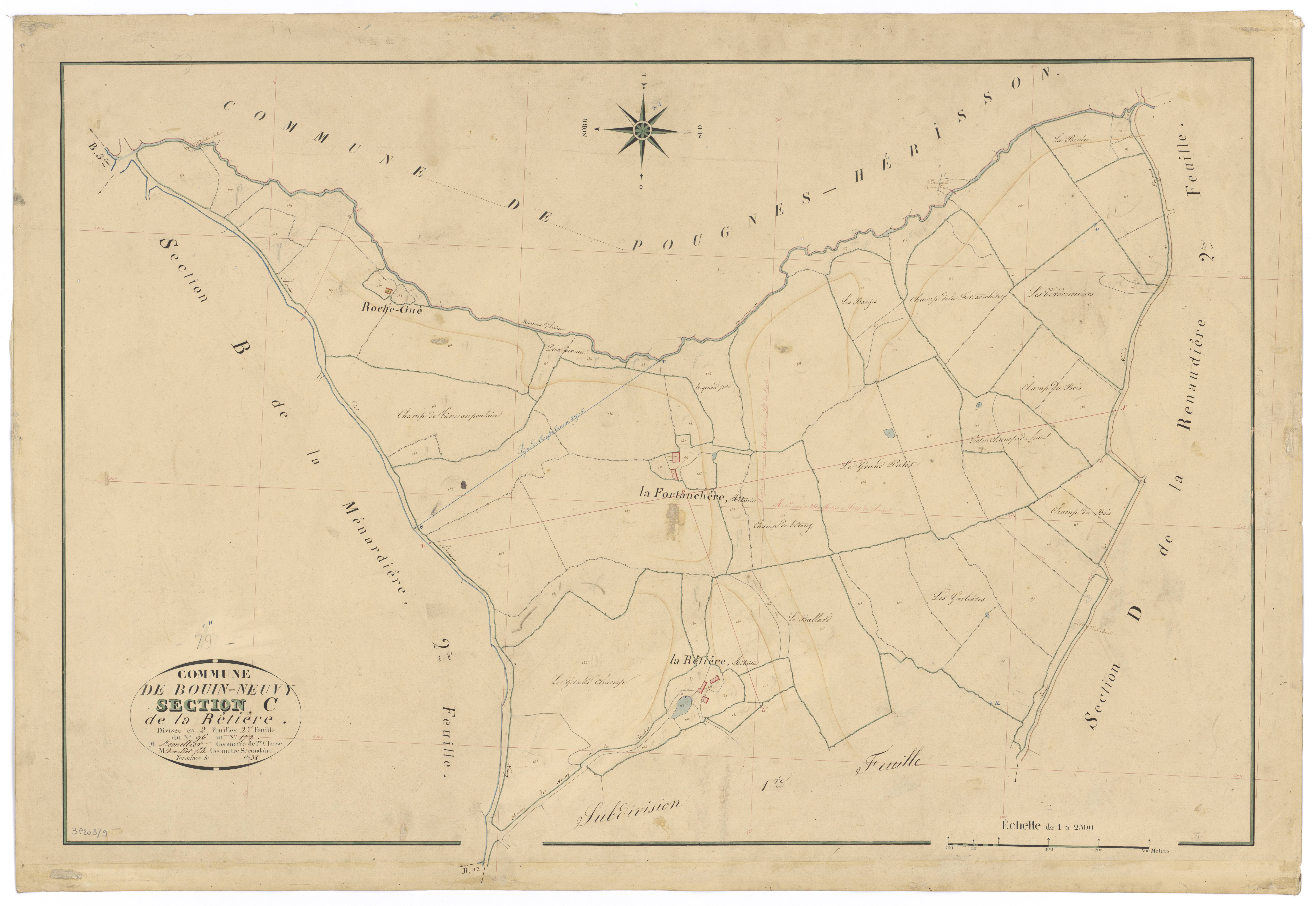 Bouin - FRAD079_CADASTRE_NAPOLEONIEN Section C2 dite de la Rétière 