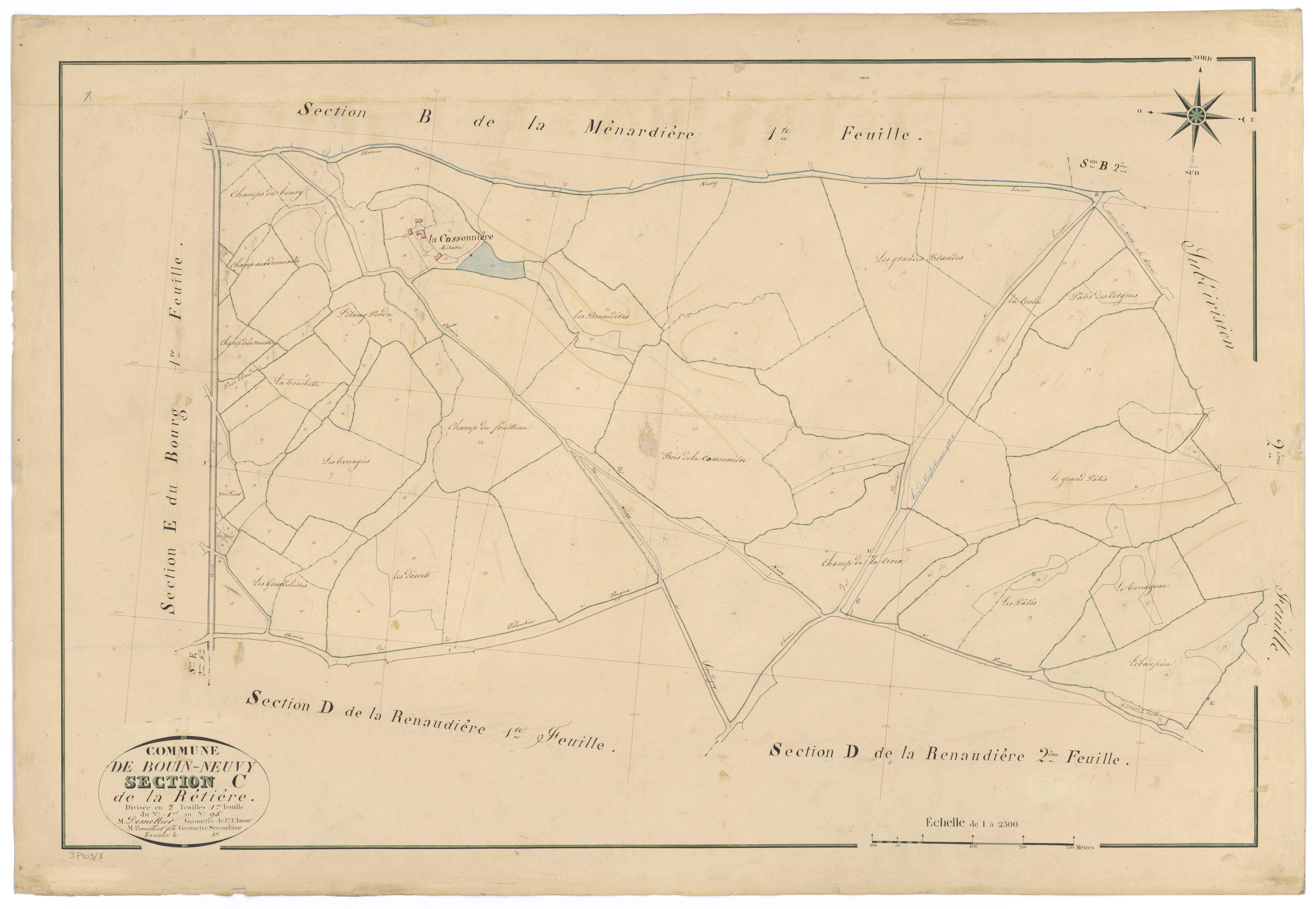 Bouin - FRAD079_CADASTRE_NAPOLEONIEN Section C1 dite de la Rétière 