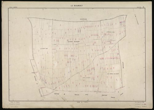 Le Bourdet - FRAD079_CADASTRE_RECENT Section C 