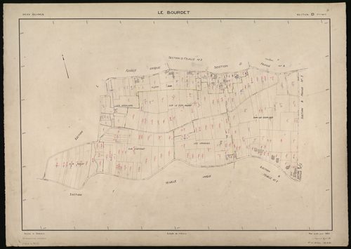 Le Bourdet - FRAD079_CADASTRE_RECENT Section D (Feuille 1) 