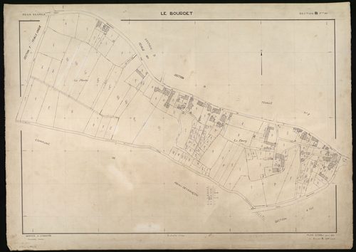Le Bourdet - FRAD079_CADASTRE_RECENT Section B (Feuille 1) 
