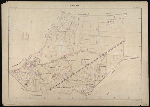 Le Bourdet - FRAD079_CADASTRE_RECENT Section A 