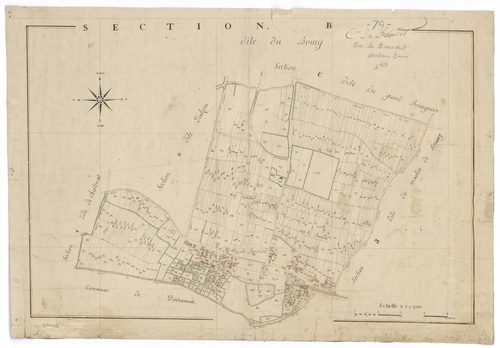 Le Bourdet - FRAD079_CADASTRE_NAPOLEONIEN Section B dite du Bourg 